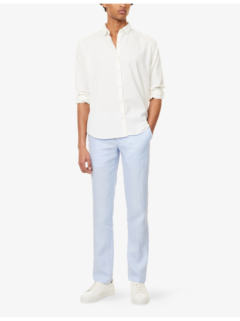 ORLEBAR BROWN Griffon Tapered-Leg Linen Trousers outlook