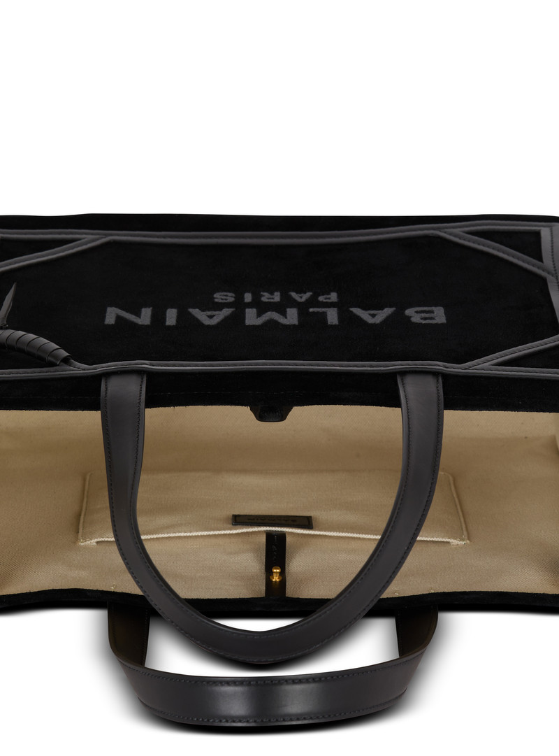 Medium suede B-Army tote bag 6