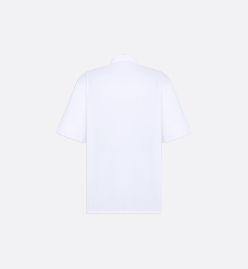 Short-Sleeved Shirt with Christian Dior Couture Lily of the Valley Embroidery 6