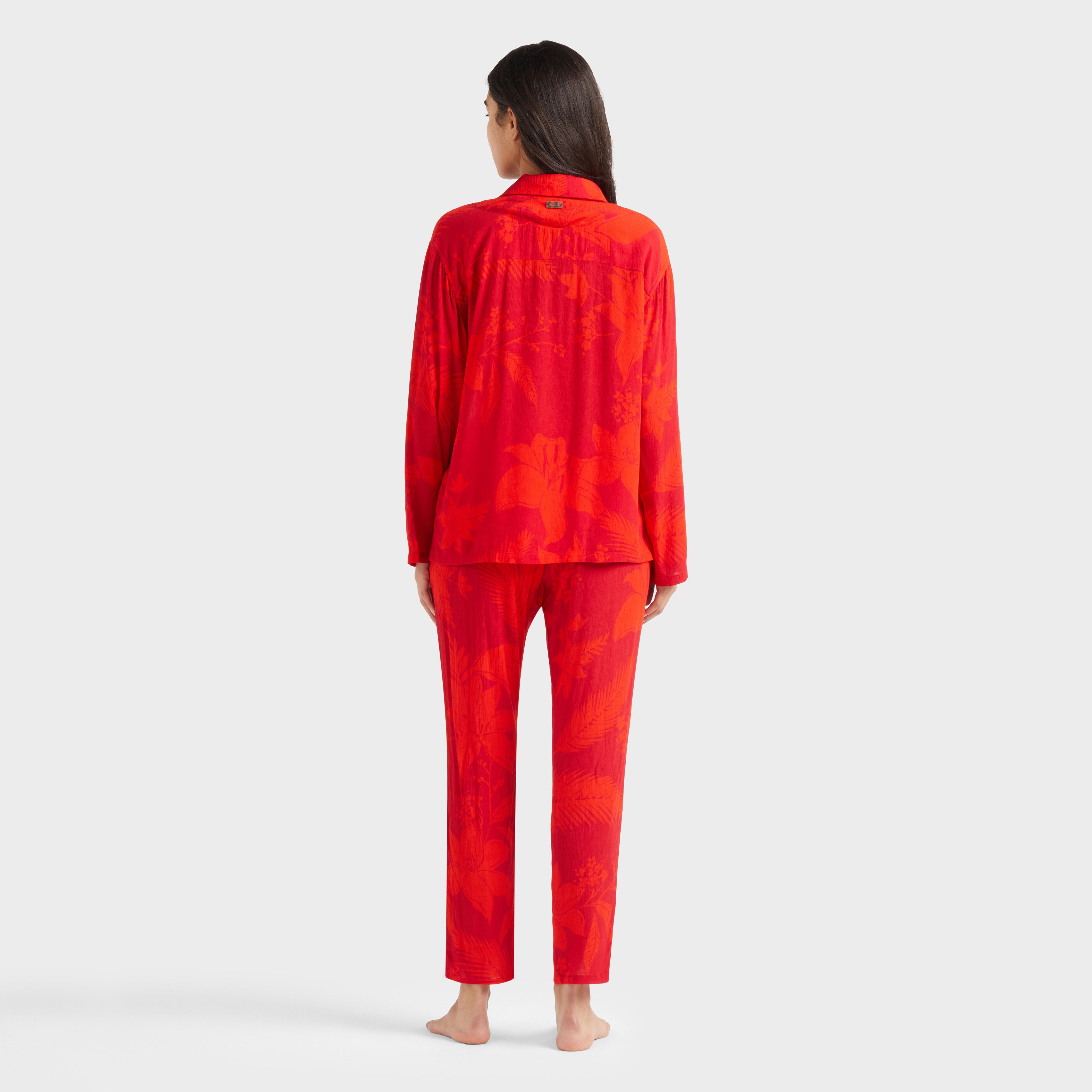 Women Viscose Shirt Flower Power - 4