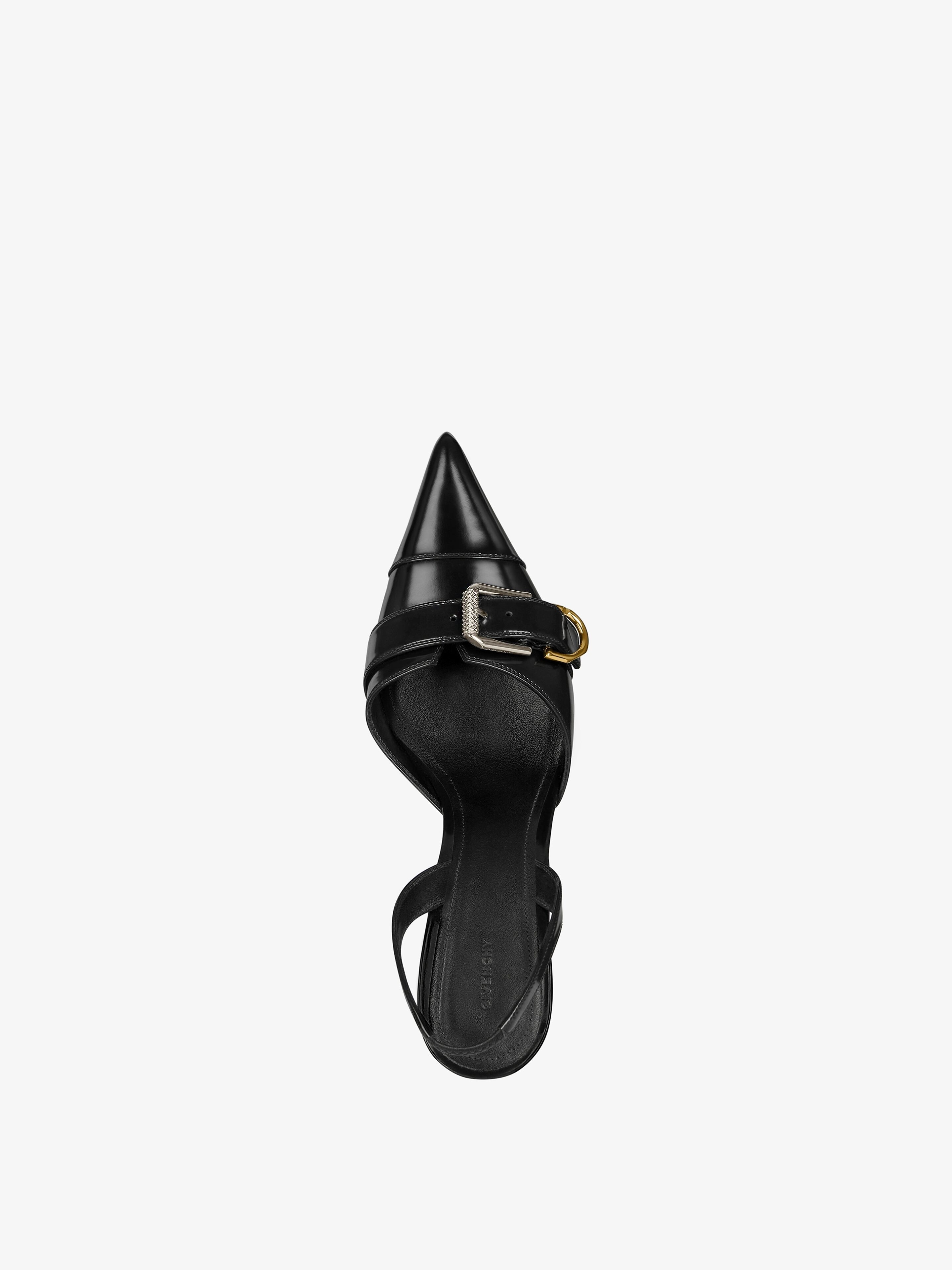 VOYOU SLINGBACKS IN LEATHER - 4