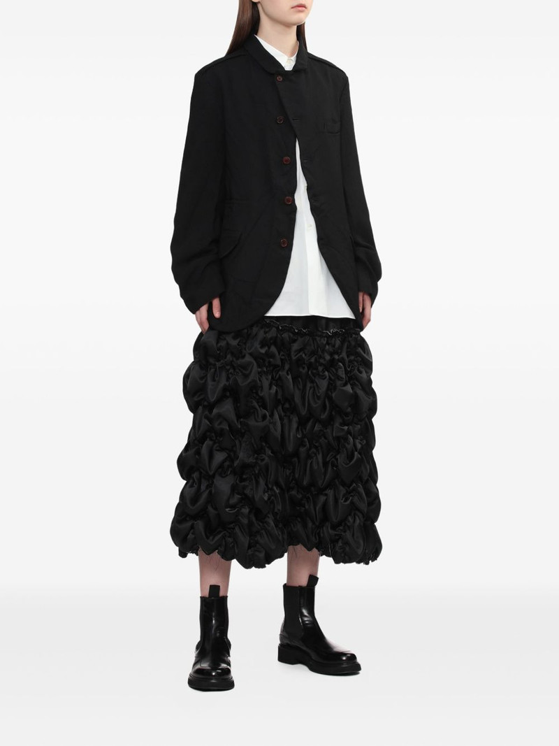 BLACK COMME des GARÇONS ruffled mid skirt outlook