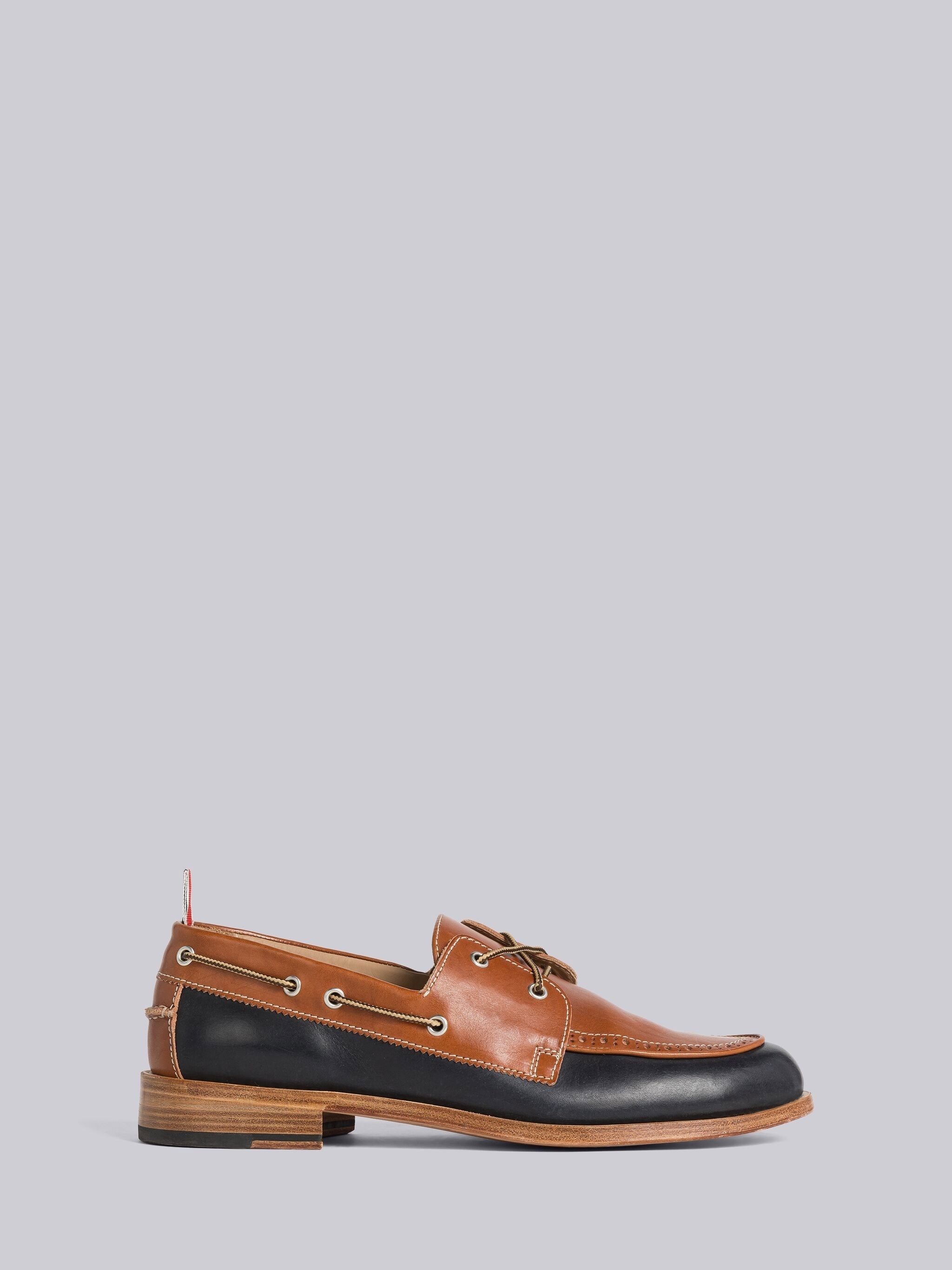 VACCHETTA LEATHER BOAT SHOE - 1