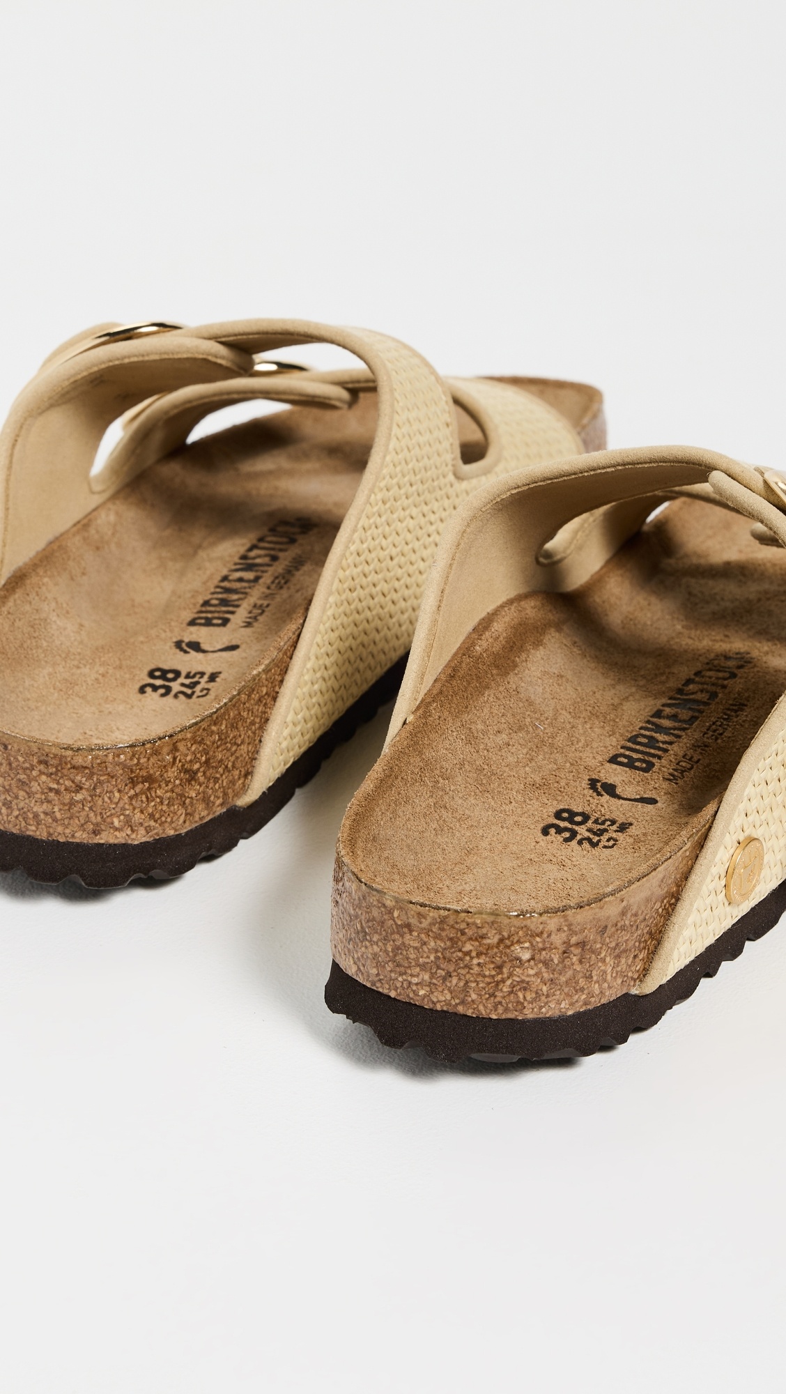 Arizona Big Buckle Raffia Sandals - 3