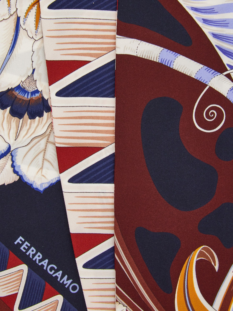 FERRAGAMO Giada print silk mini bandeau outlook