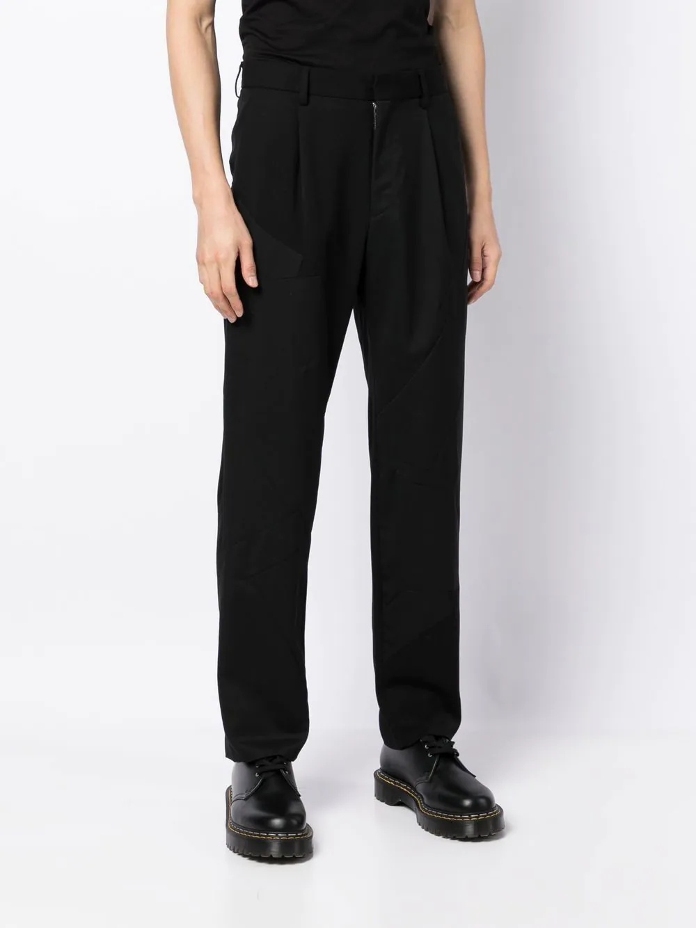 mid-rise straight trousers - 3