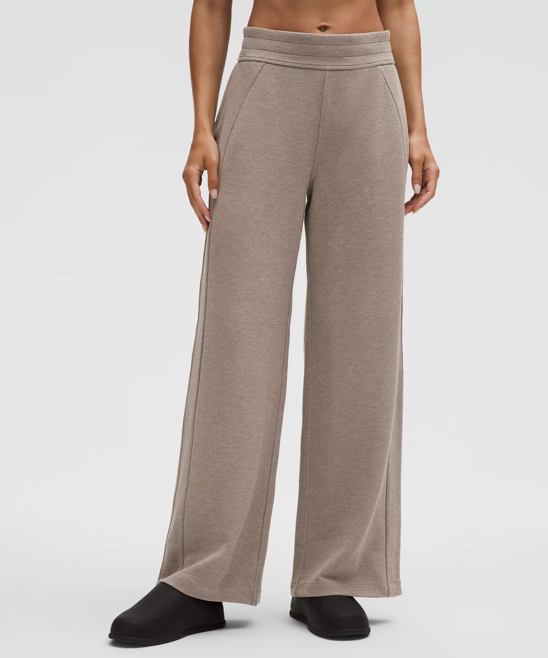 Scuba Mid-Rise Wide-Leg Pant *Waffle - 2