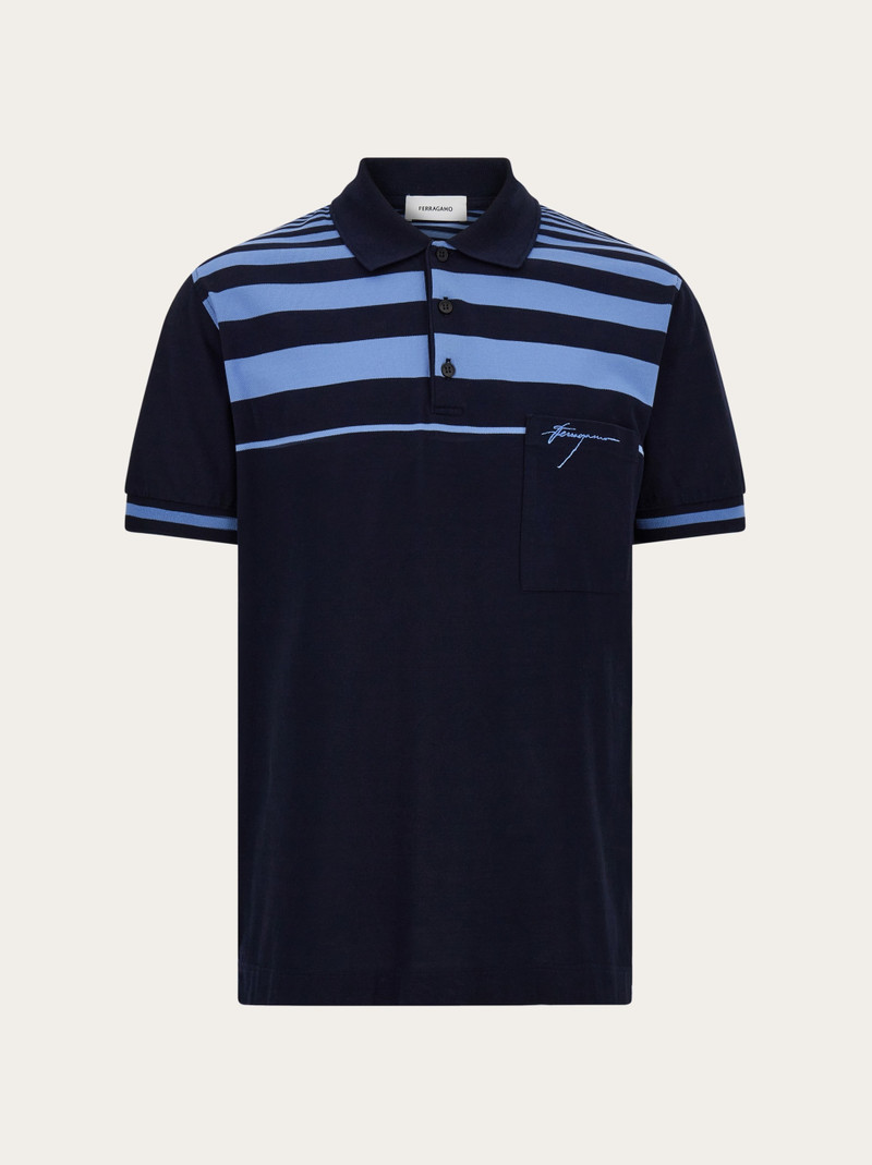 Striped polo shirt 1