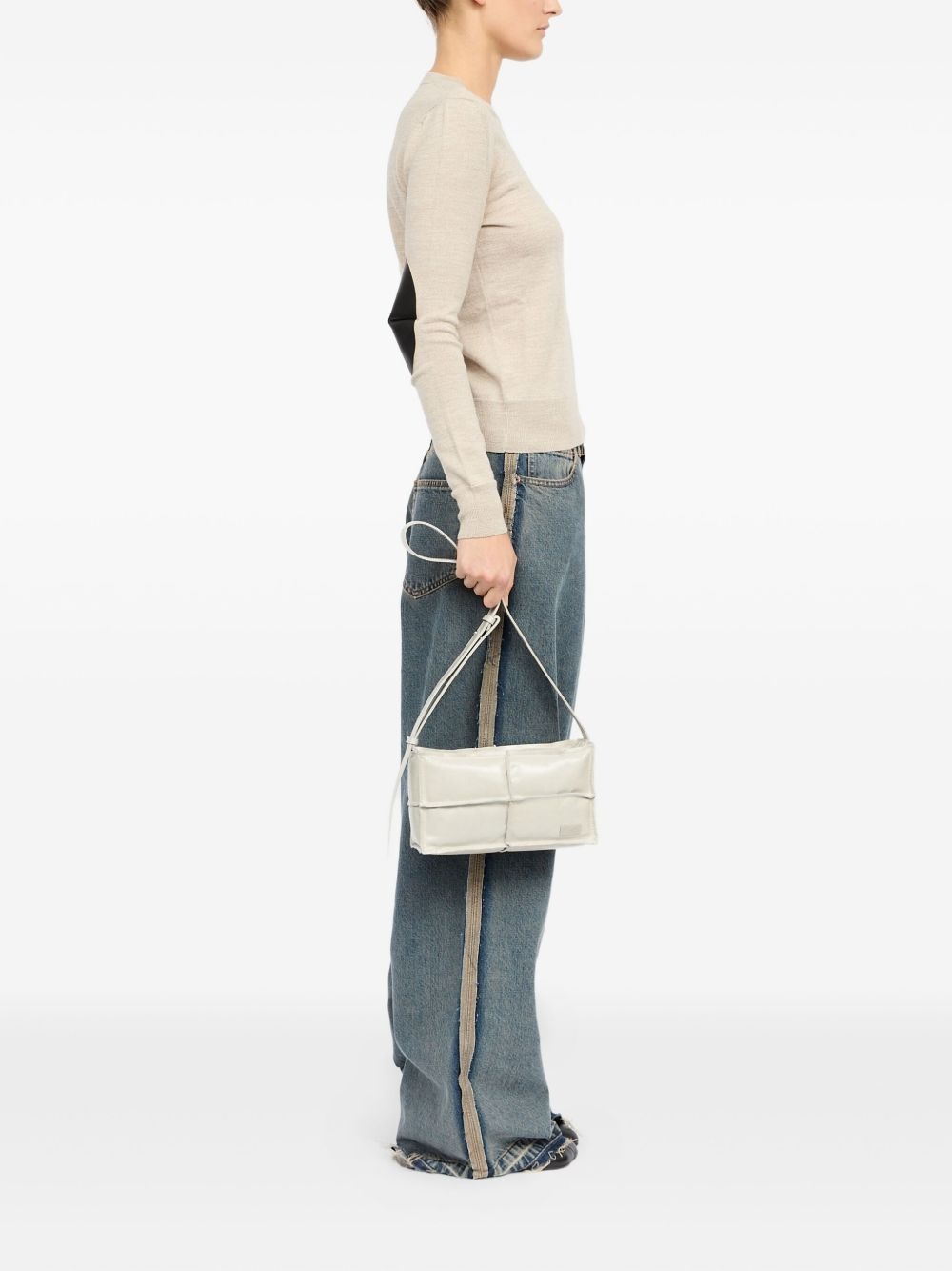 logo-plaque shoulder bag - 3