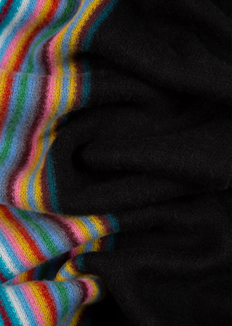 Paul Smith 'Signature Stripe' Edge Wool Scarf outlook