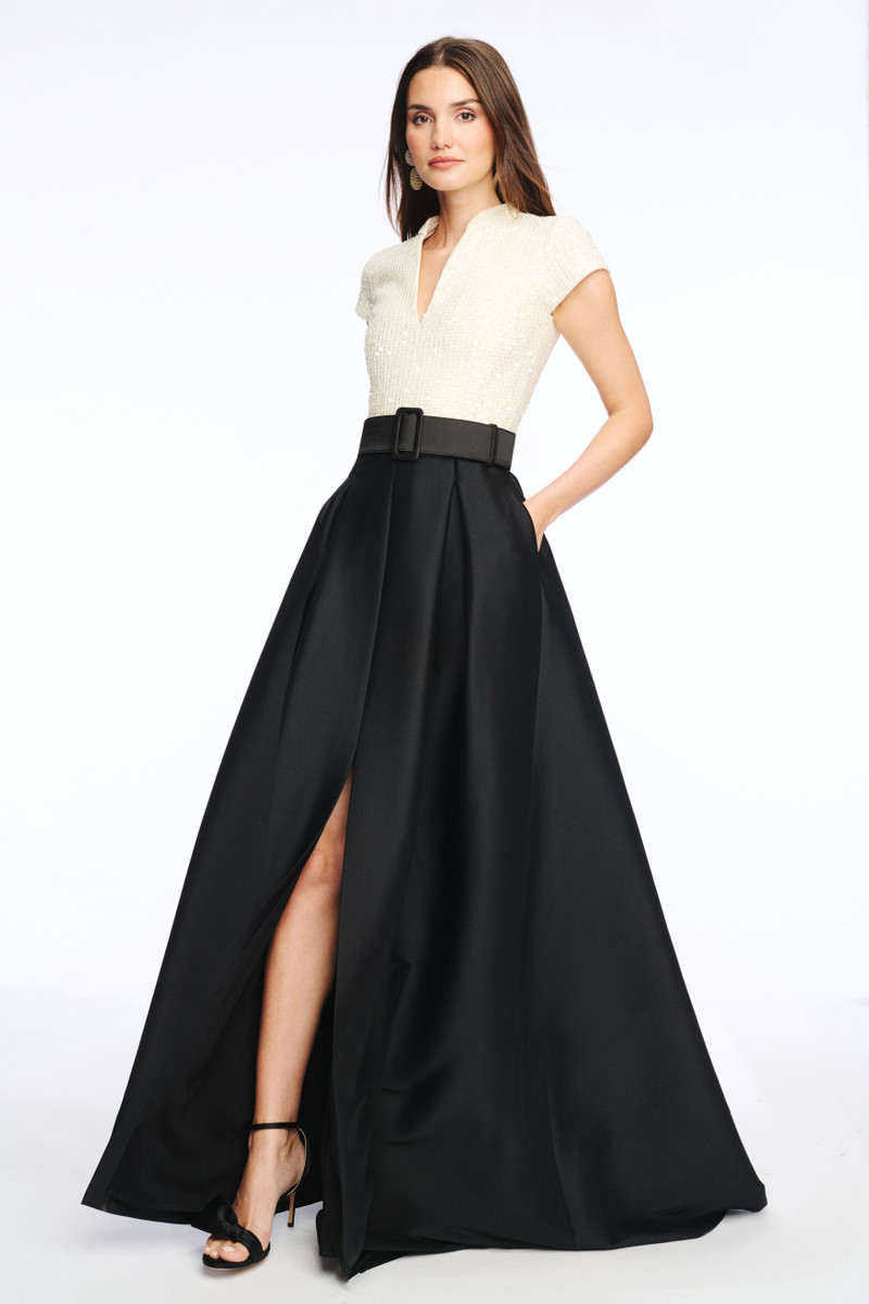 ARDEN GOWN - MOONLIGHT/BLACK 1