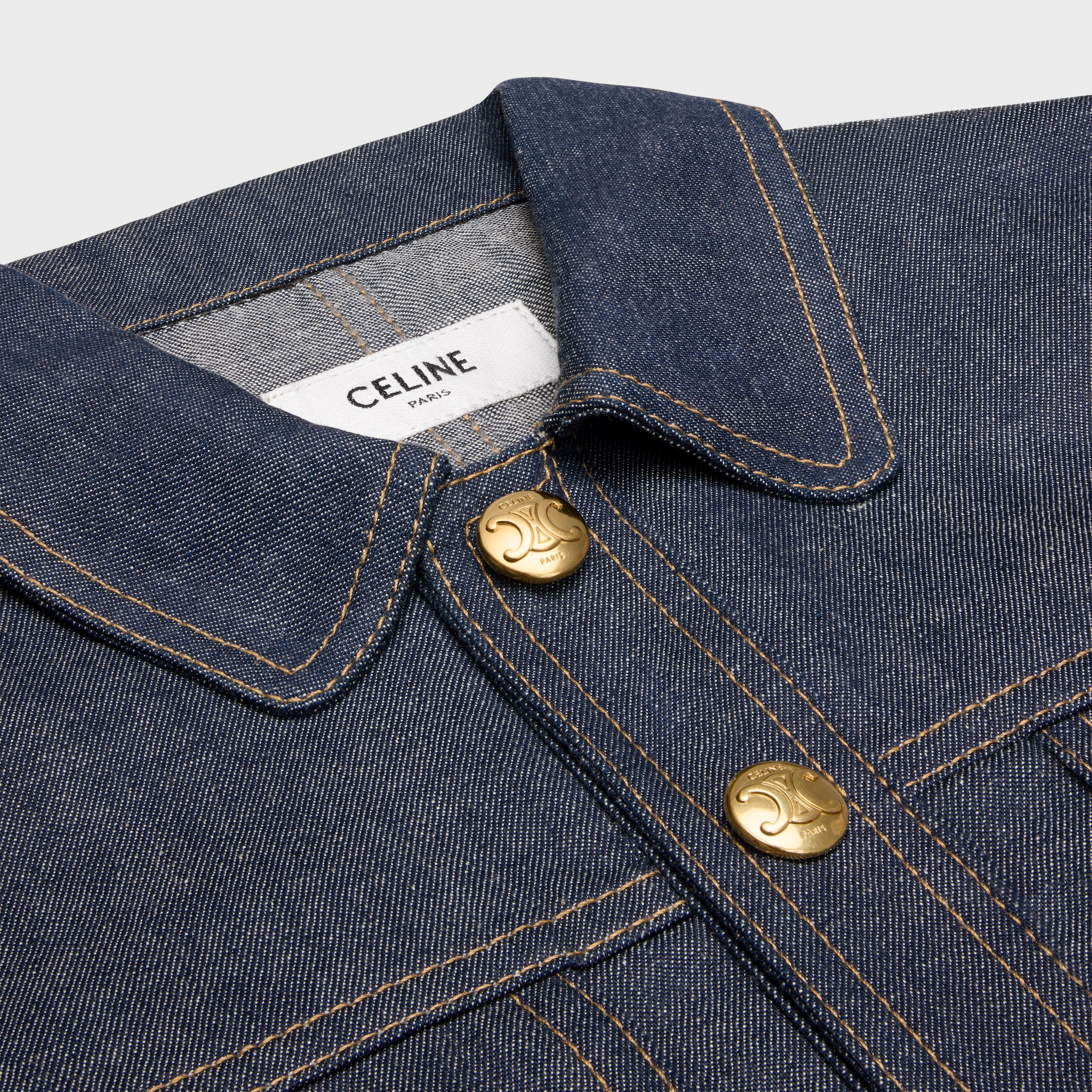mini dress in raw wash denim - 3