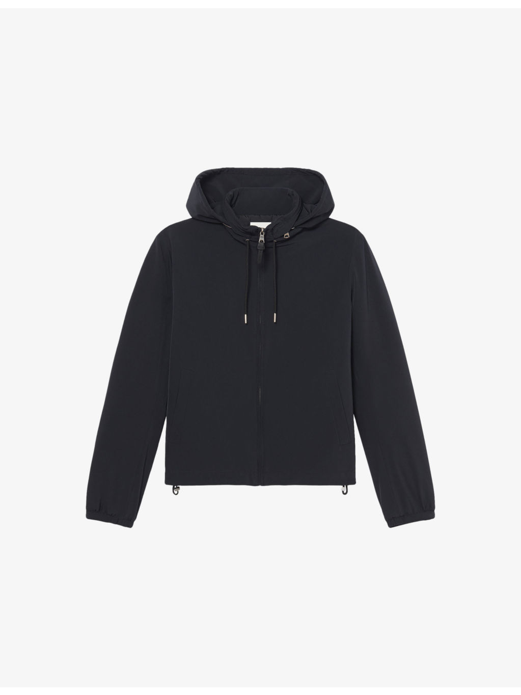 Hooded Zip-Up Stretch-Woven Jacket - 1