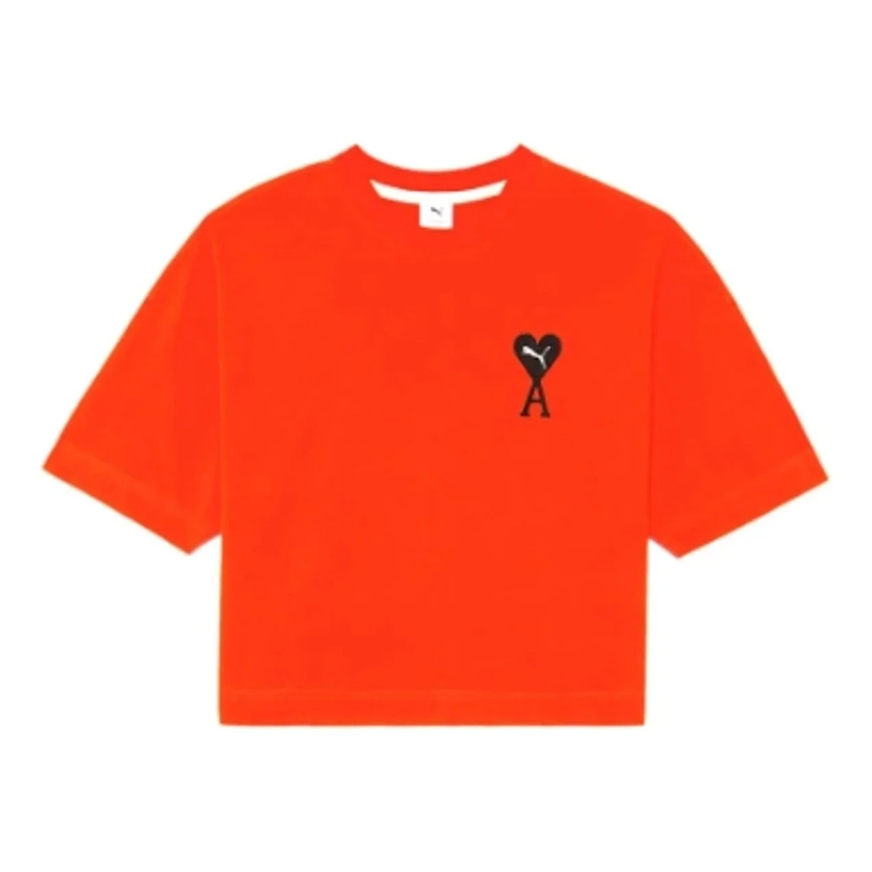 (WMNS) PUMA x Ami Paris Graphic T-Shirt 'Orange' 534073-95 - 1