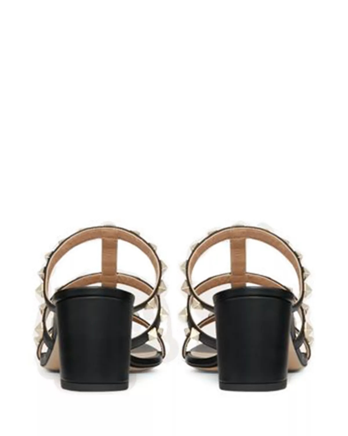 Women's Rockstud Block Heel Slide Sandals - 5