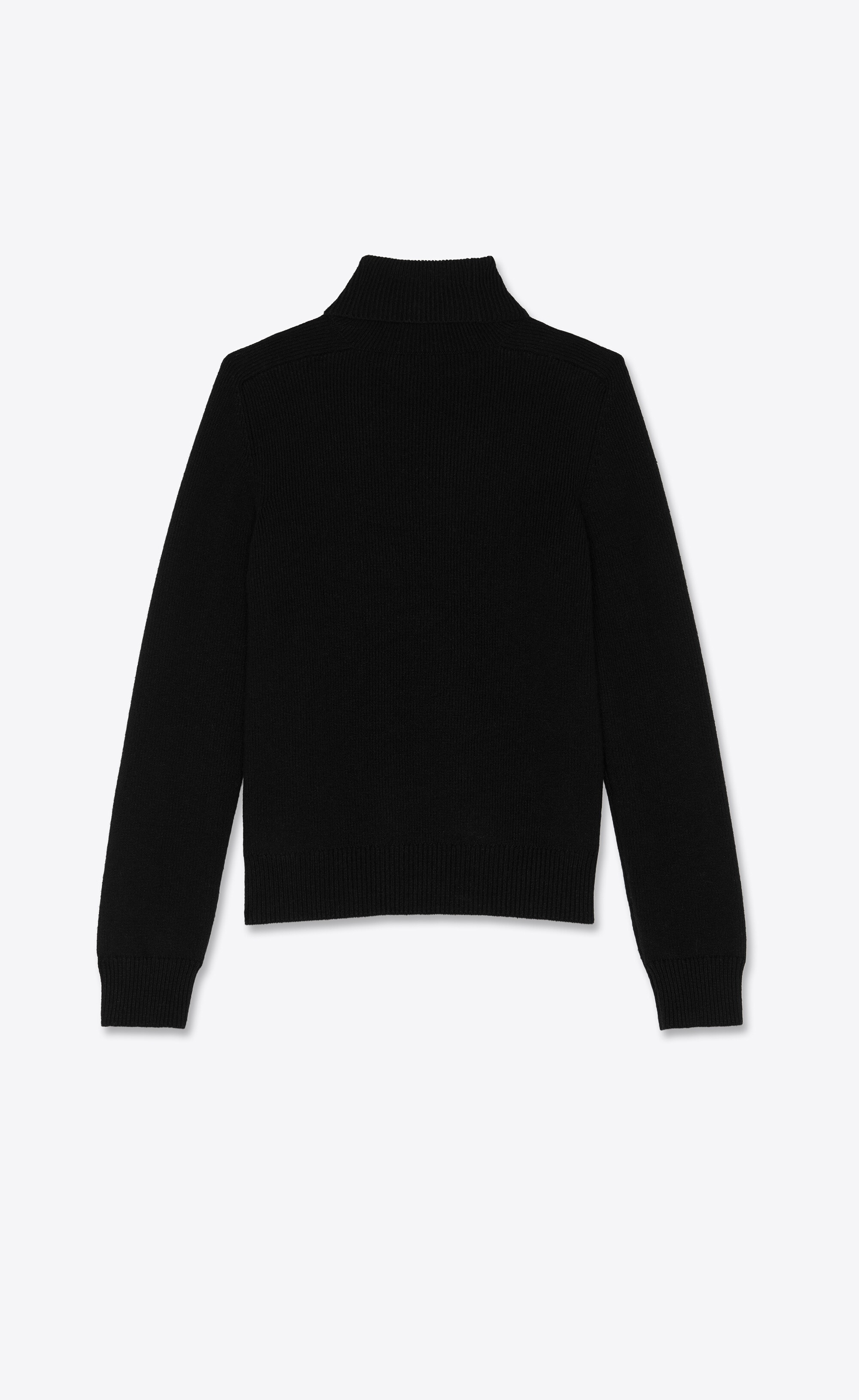 turtleneck sweater in cashmere saint laurent - 2