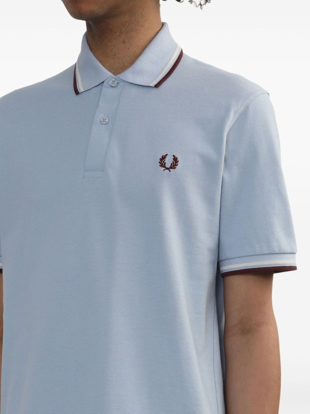 logo-embroidered polo shirt - 5