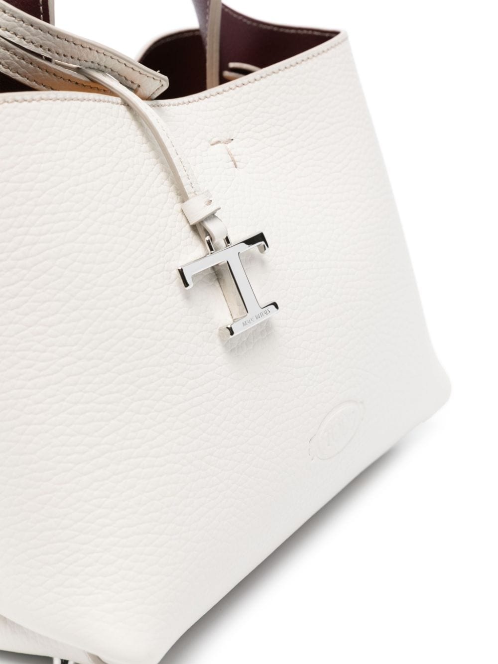 logo-pendant leather mini bag - 4
