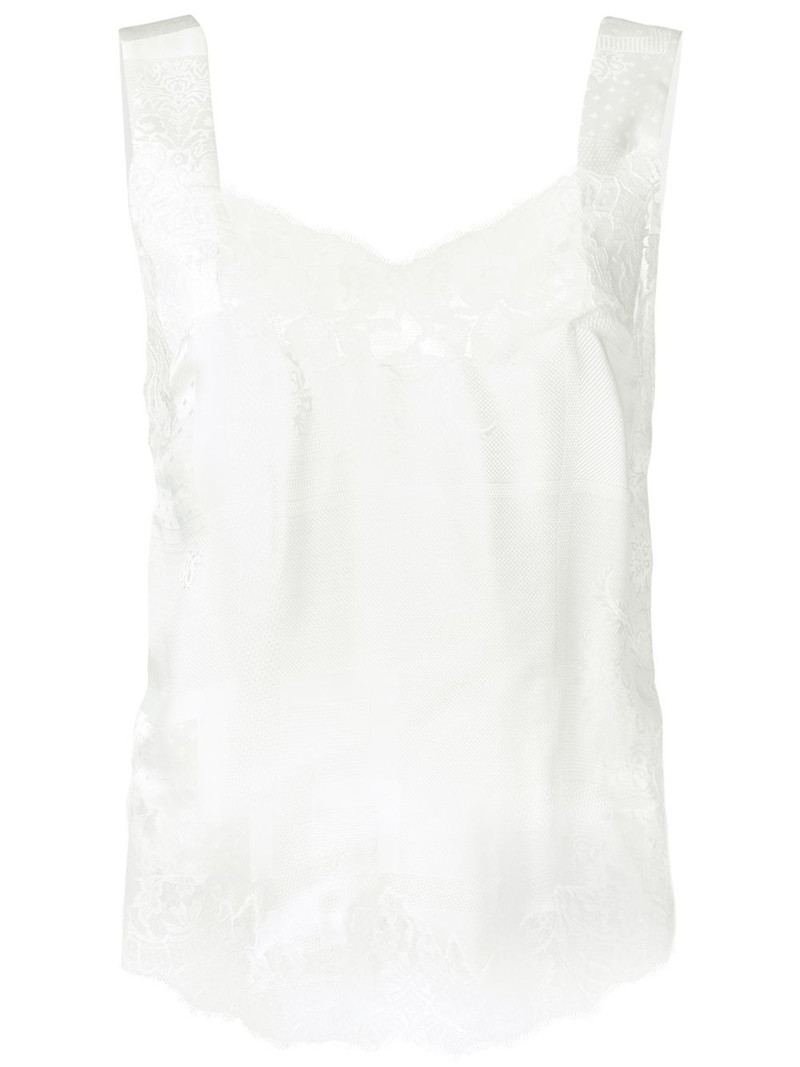 lace trim vest top 1