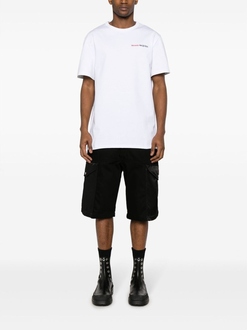 Alexander McQueen embroidered-logo cotton T-shirt outlook