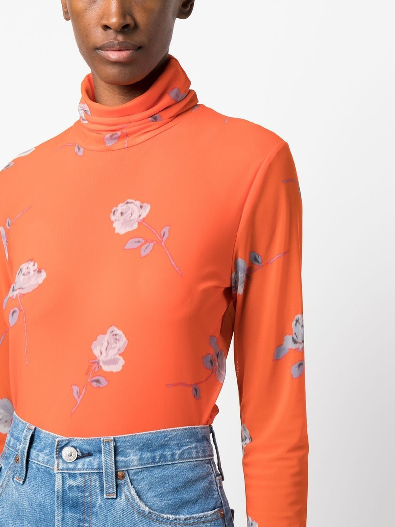 floral-print rollneck top 5