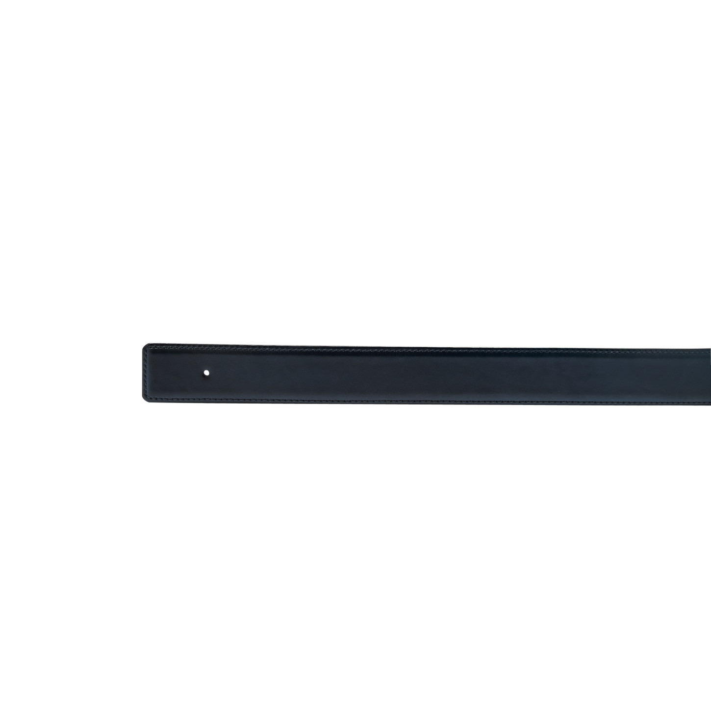Blue leather belt strap - 2