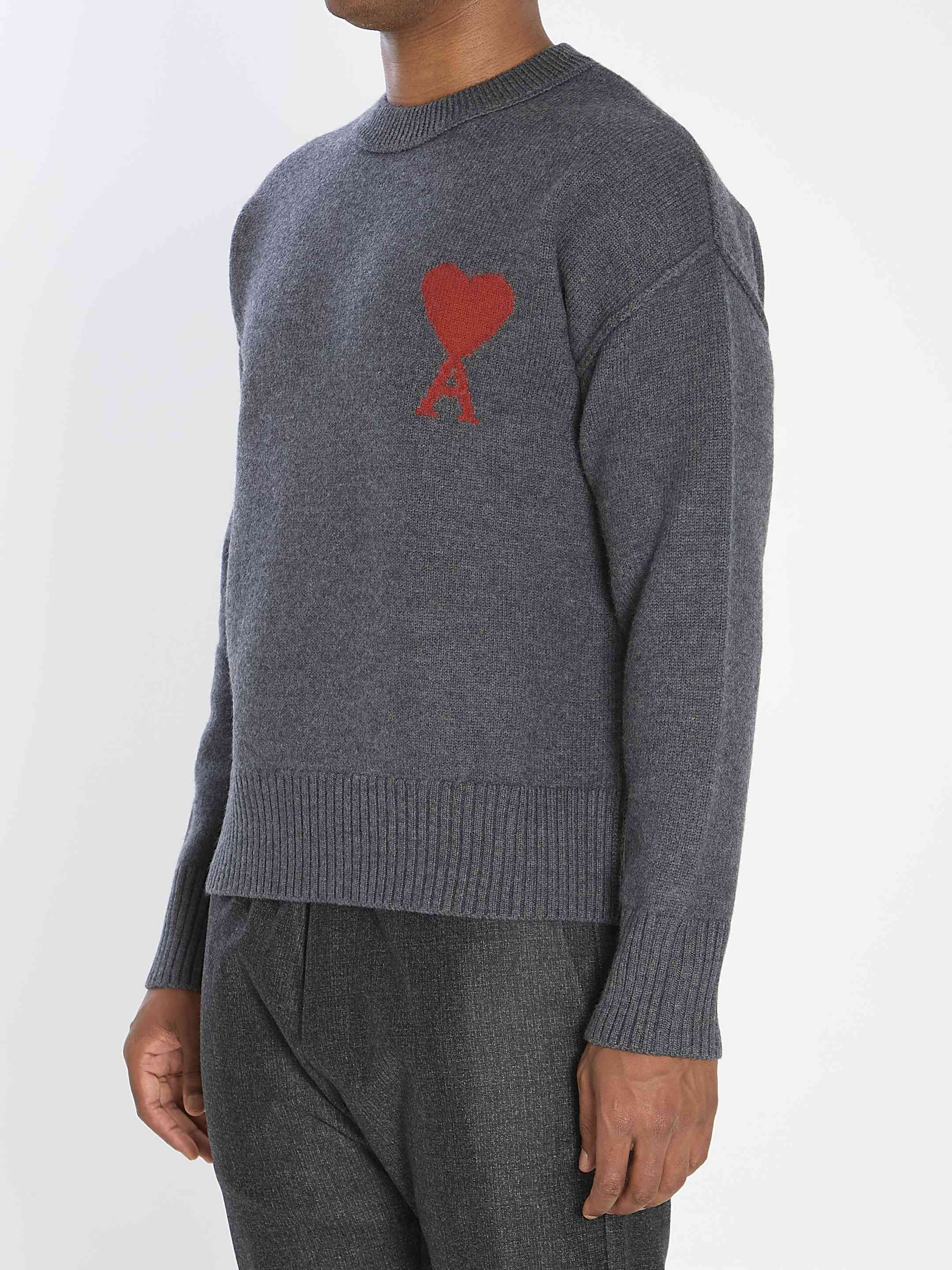 Ami Paris Men Ami De Coeur Sweater - 2