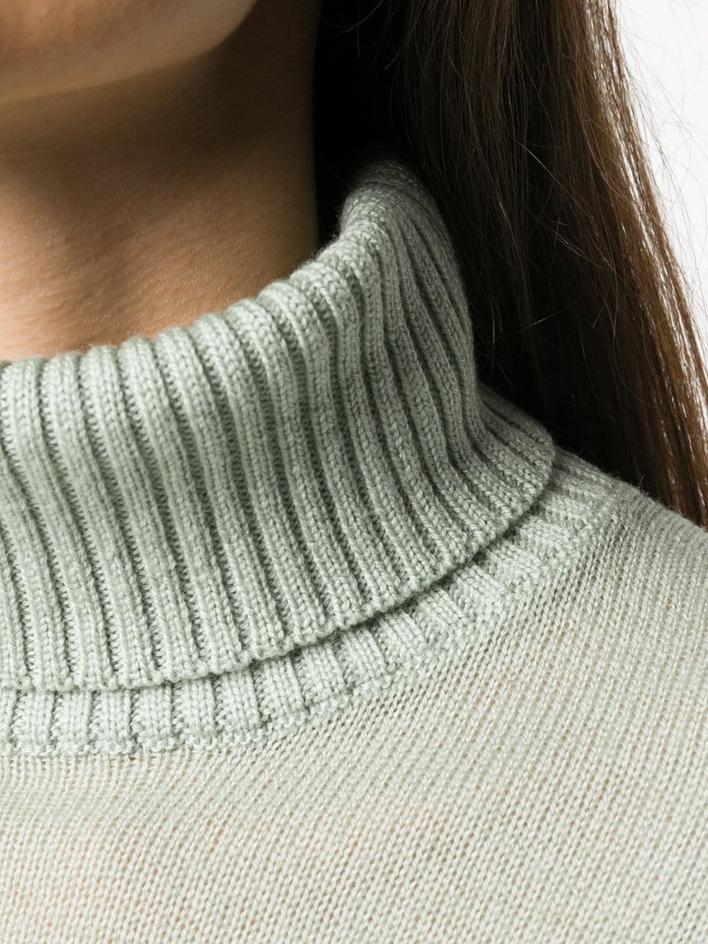 oversized fine roll neck jumper - 5