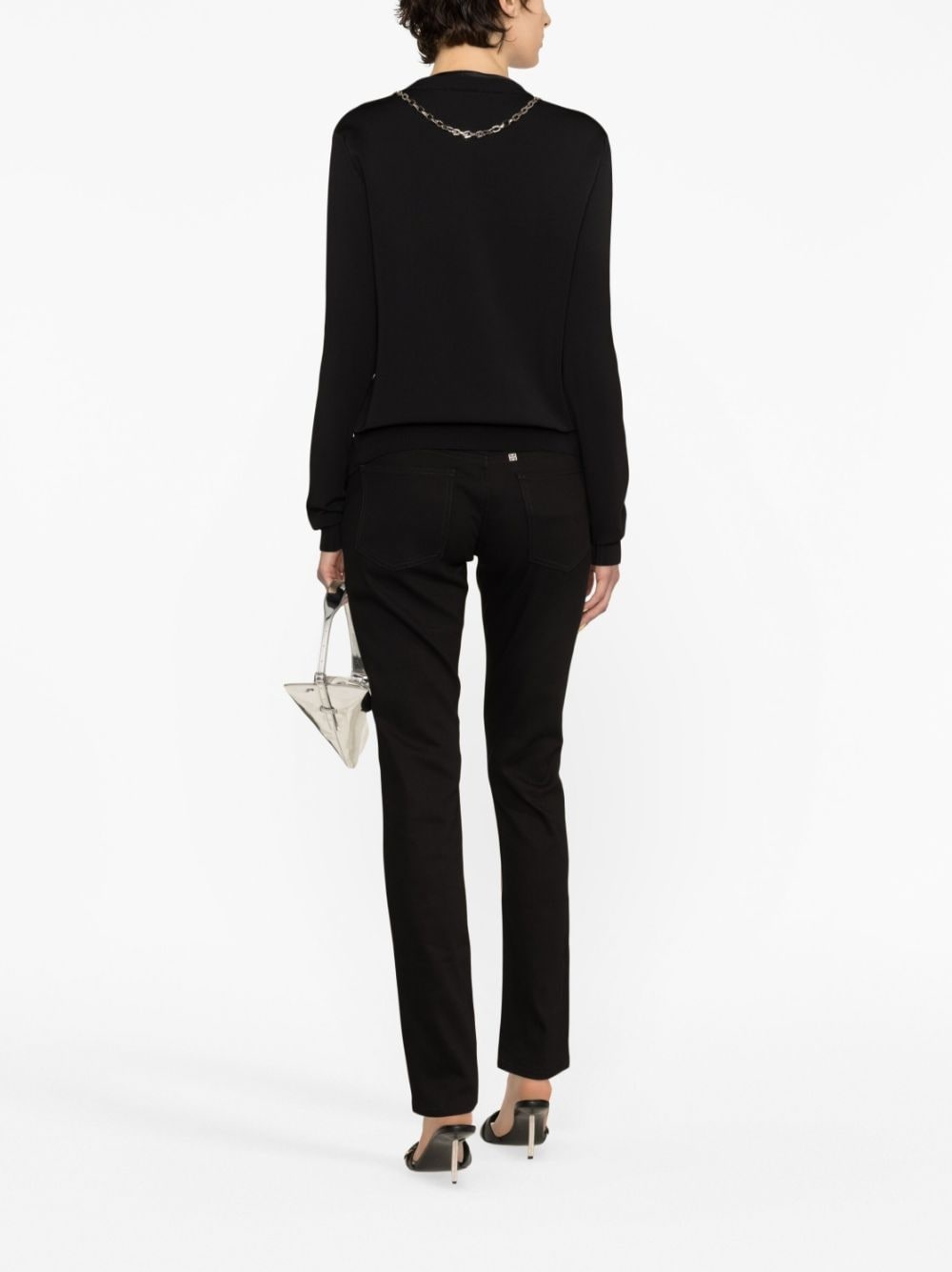 concealed-fastening cardigan - 4