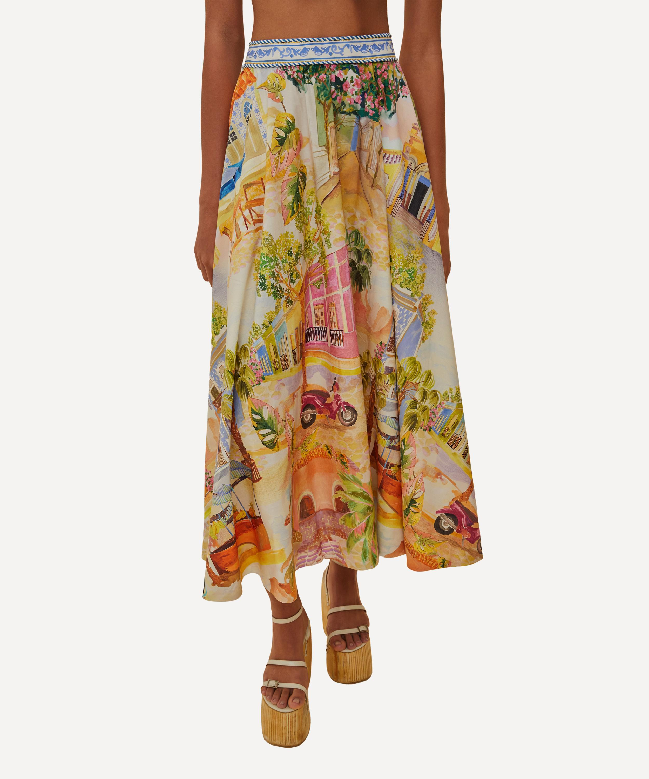 Multicolor Aracati Midi Skirt - 3
