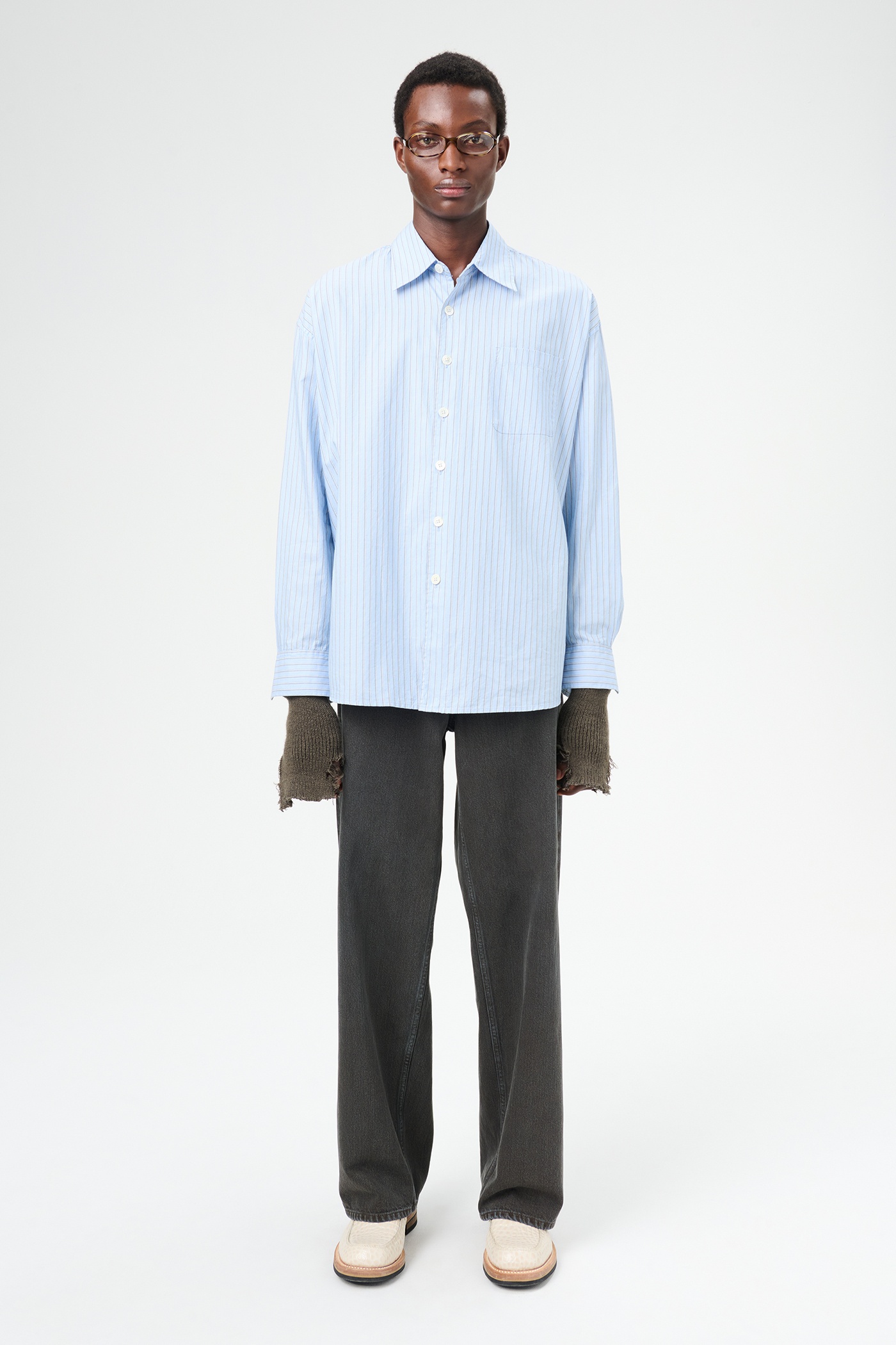 Borrowed Shirt Big Daddy Stripe Oxford - 1