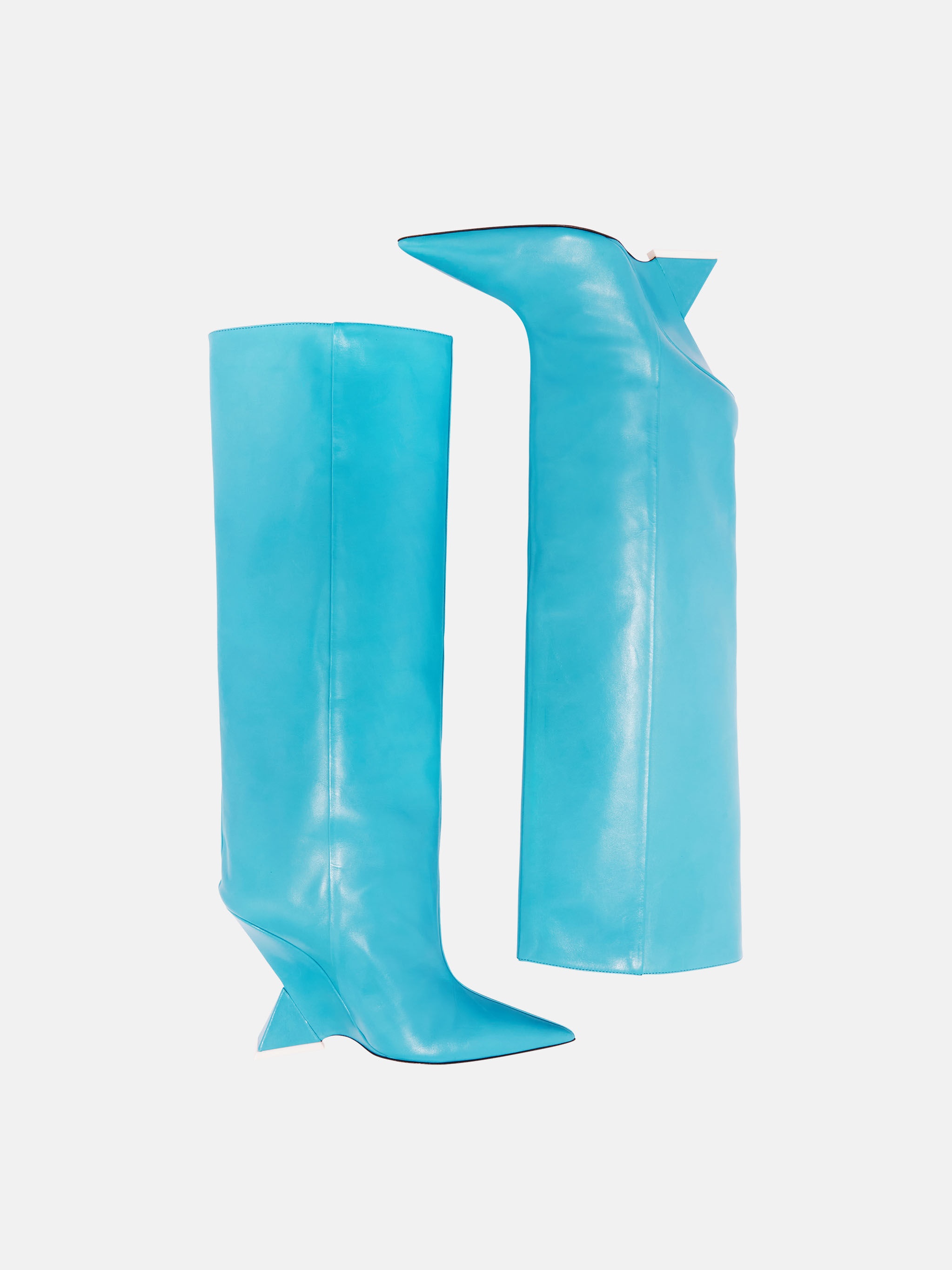 ''CHEOPE'' TURQUOISE TUBE BOOT - 4