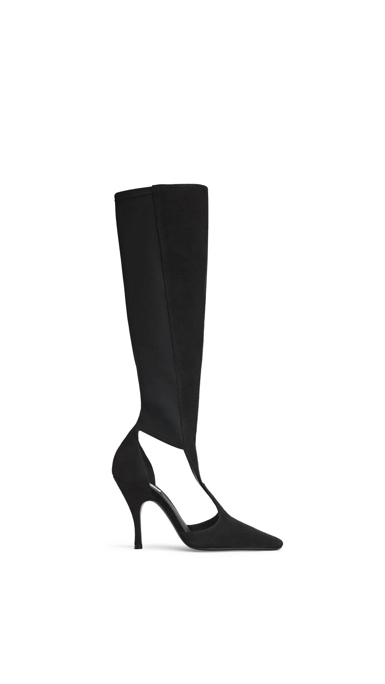 CUT OUT HIGH BOOTS IN SUEDE - 1