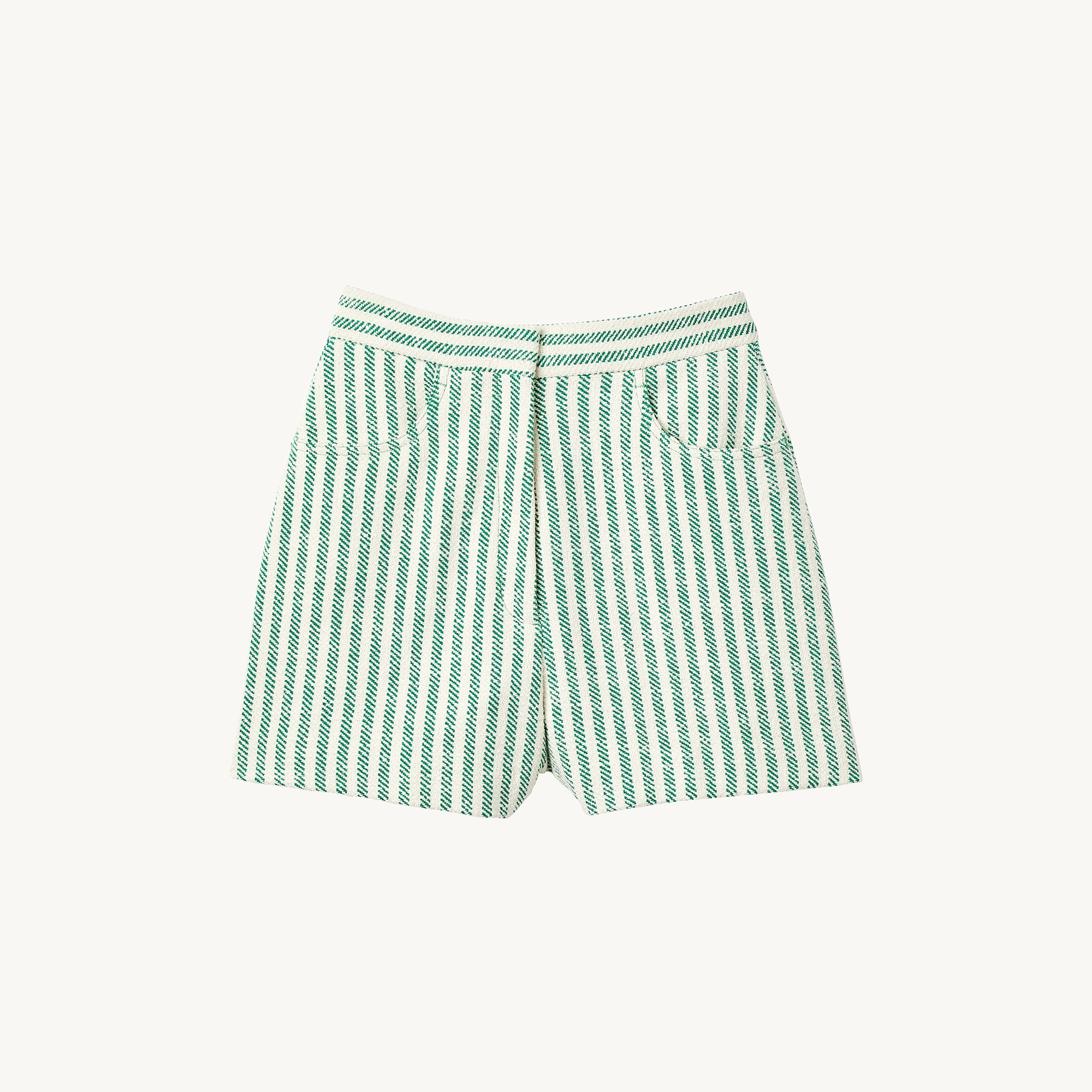 Wide striped shorts - 1
