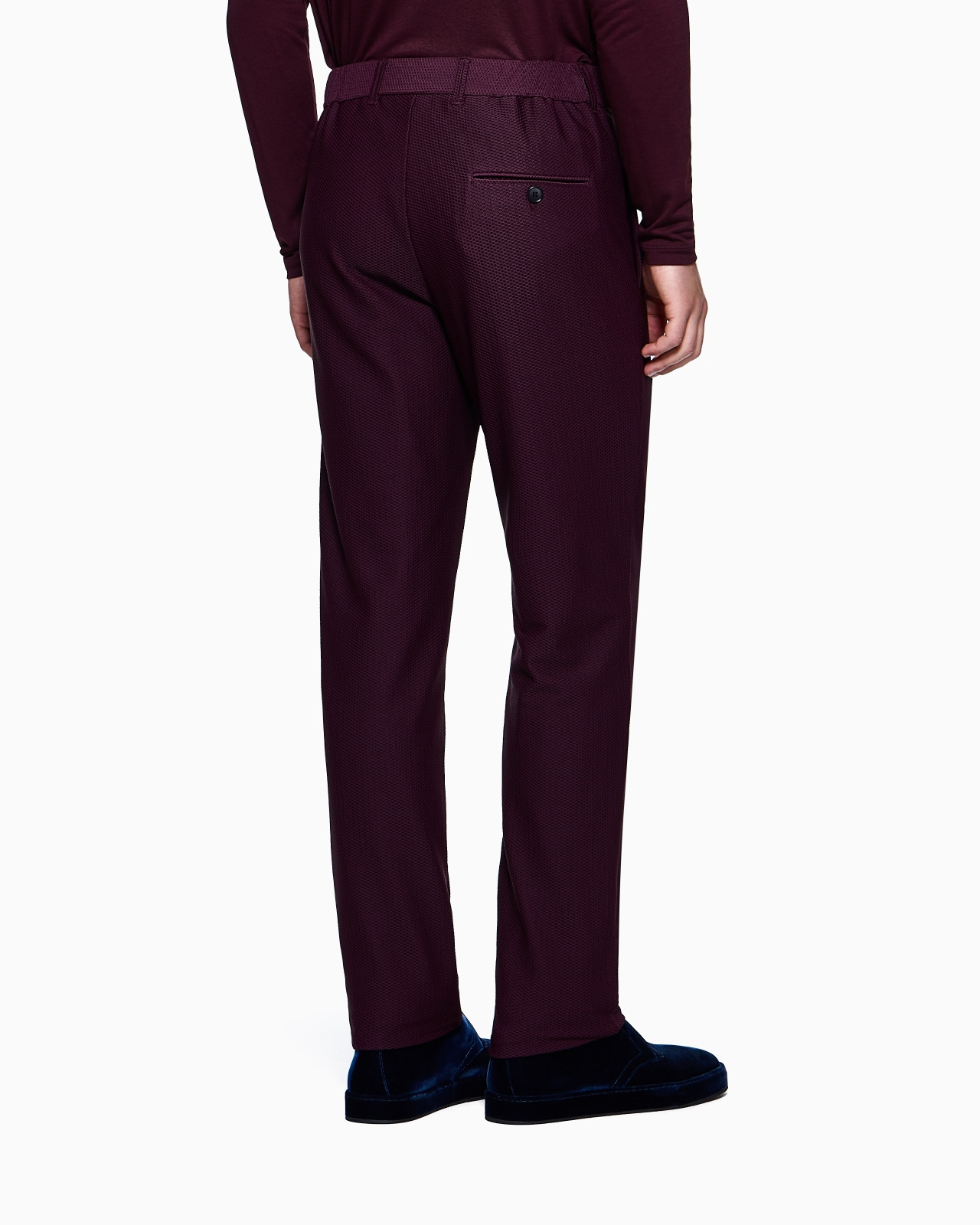 TECHNICAL WAFFLE FLAT-FRONT TROUSERS - 3