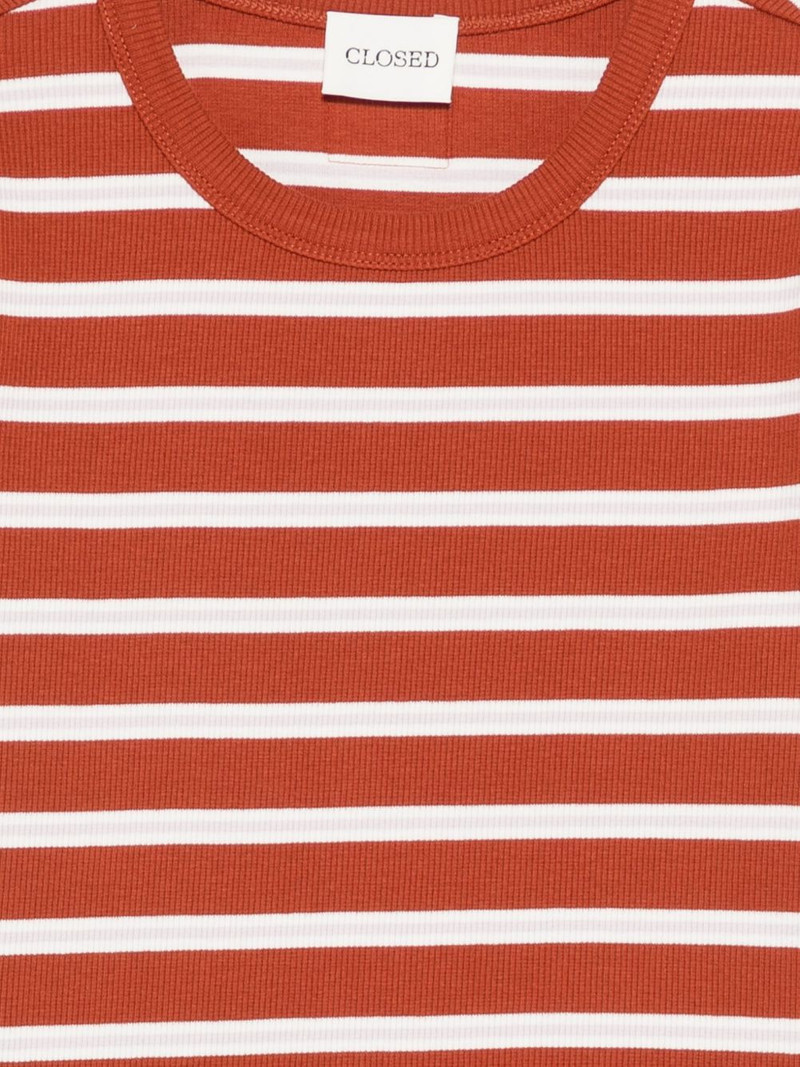 striped rib-knit T-shirt 3
