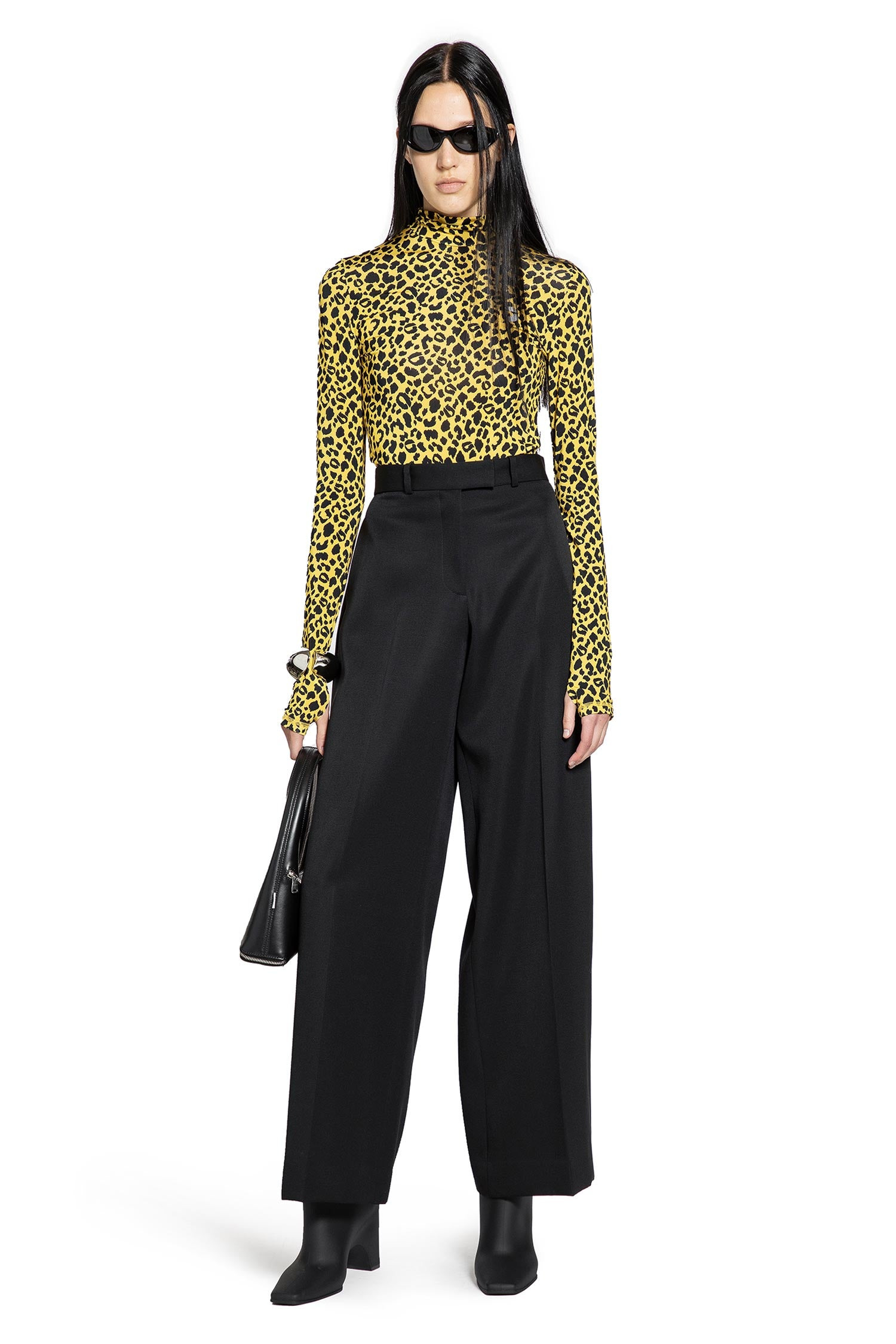 Leopard Print Second Skin Turtleneck - 6