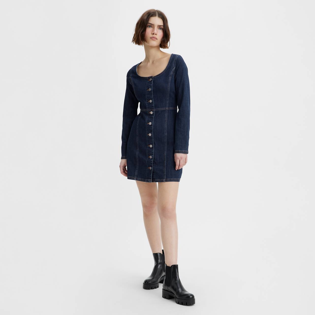 VEDA DENIM DRESS - 1