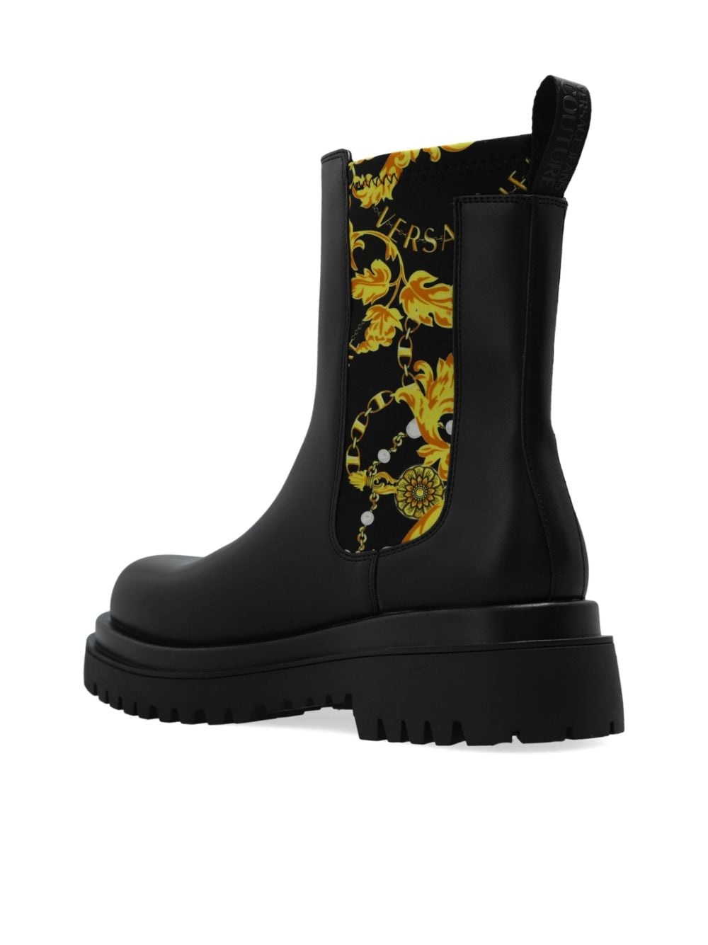 Chain Couture-print boots - 5