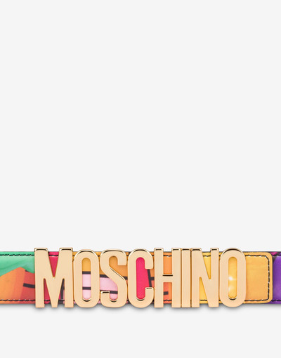 Moschino PRINTED CALFSKIN BELT outlook