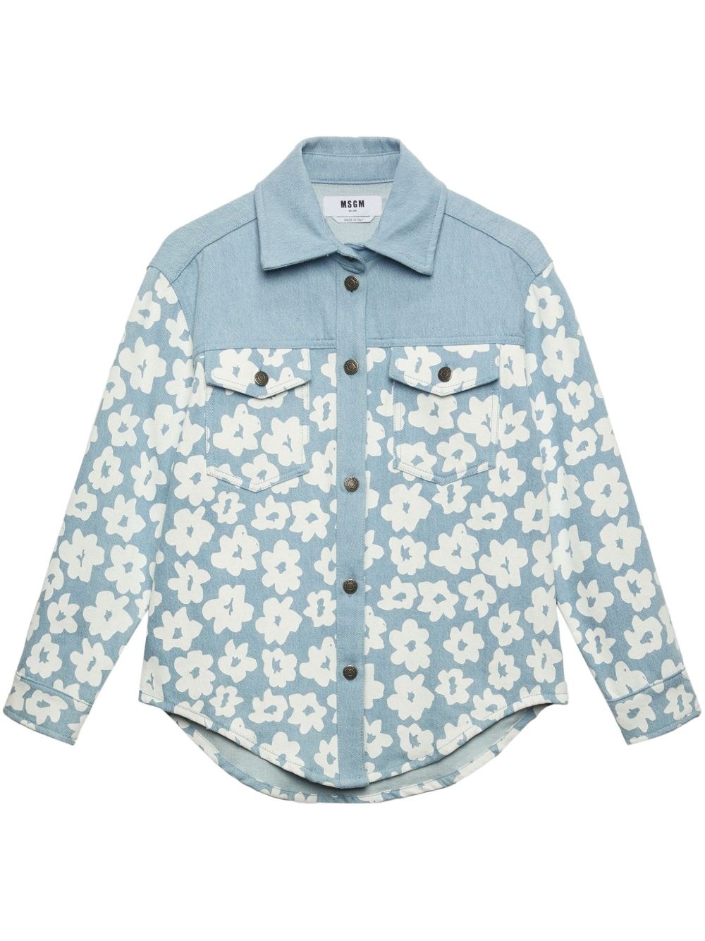 floral-print shirt - 1