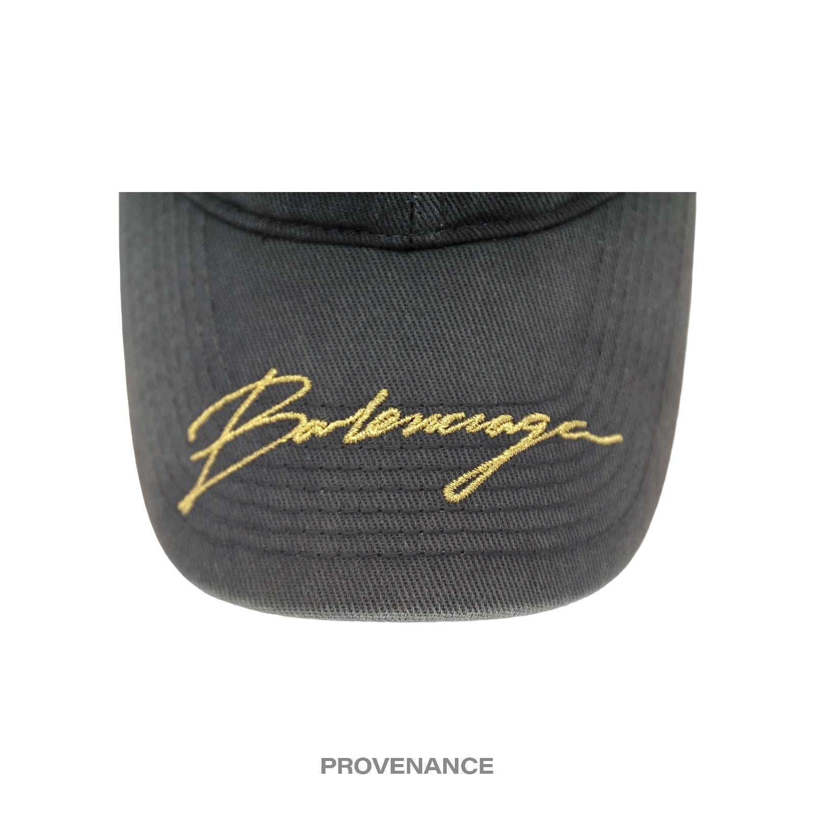BALENCIAGA Black and gold signature cap Balenciaga × Designer × Streetwear Balenciaga Script Logo  main image 4
