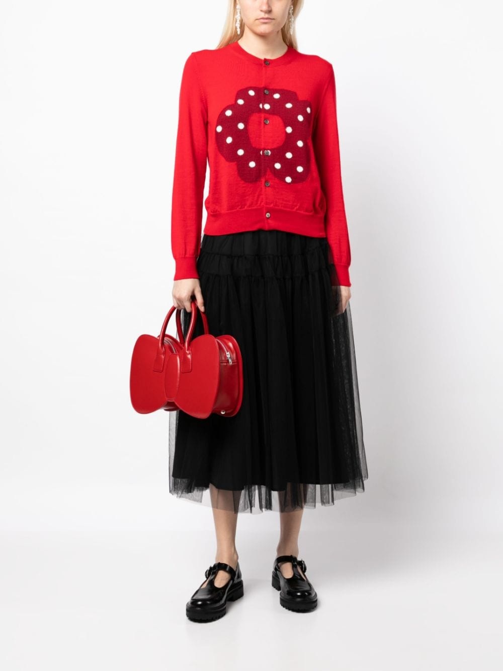 bow-shape leather bag - 2