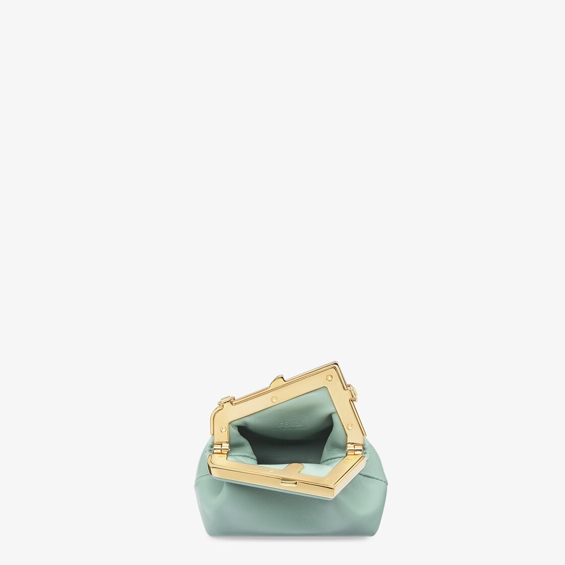 Mint green nappa leather charm - 4