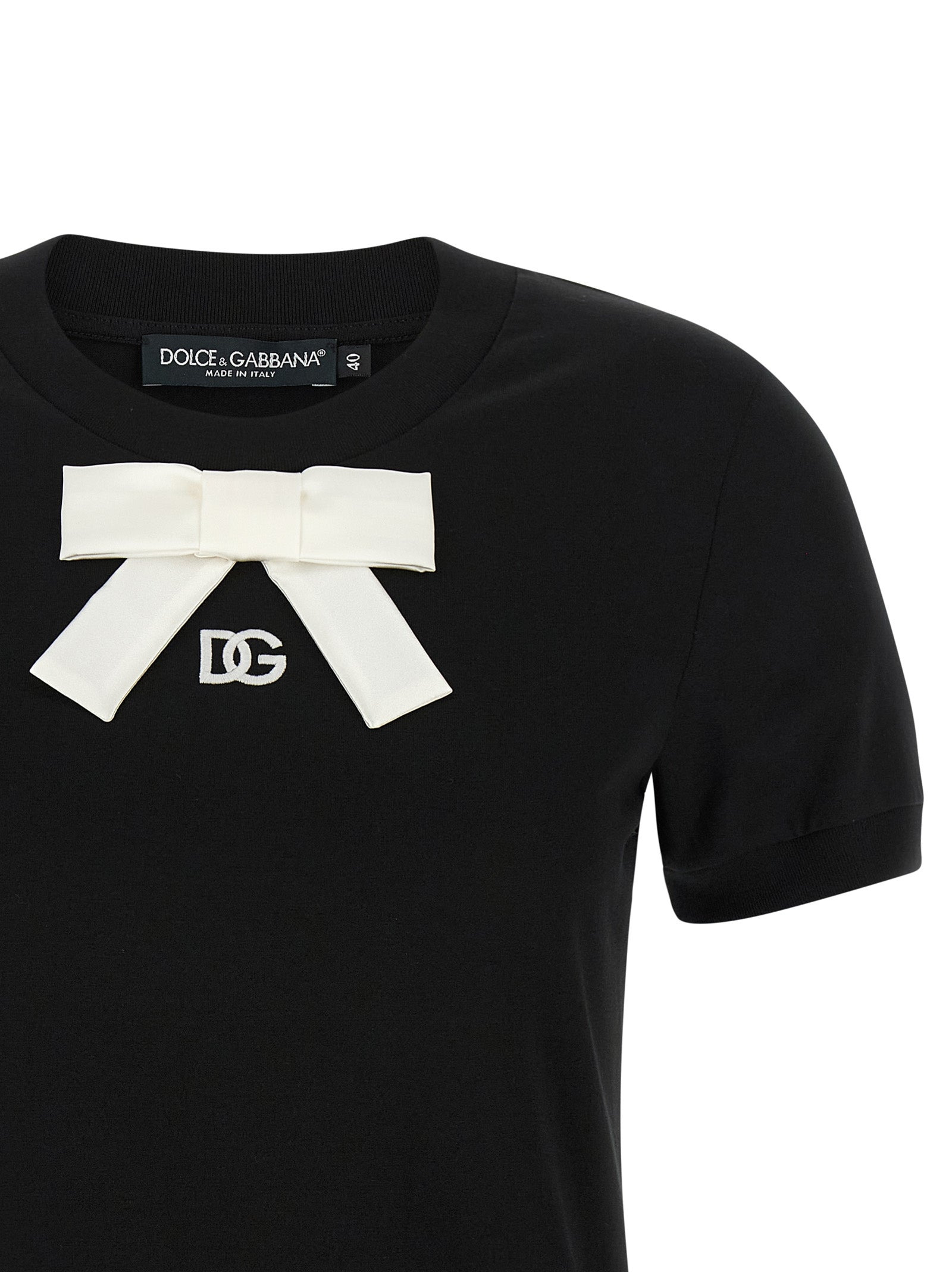 Bow T-Shirt Black - 3