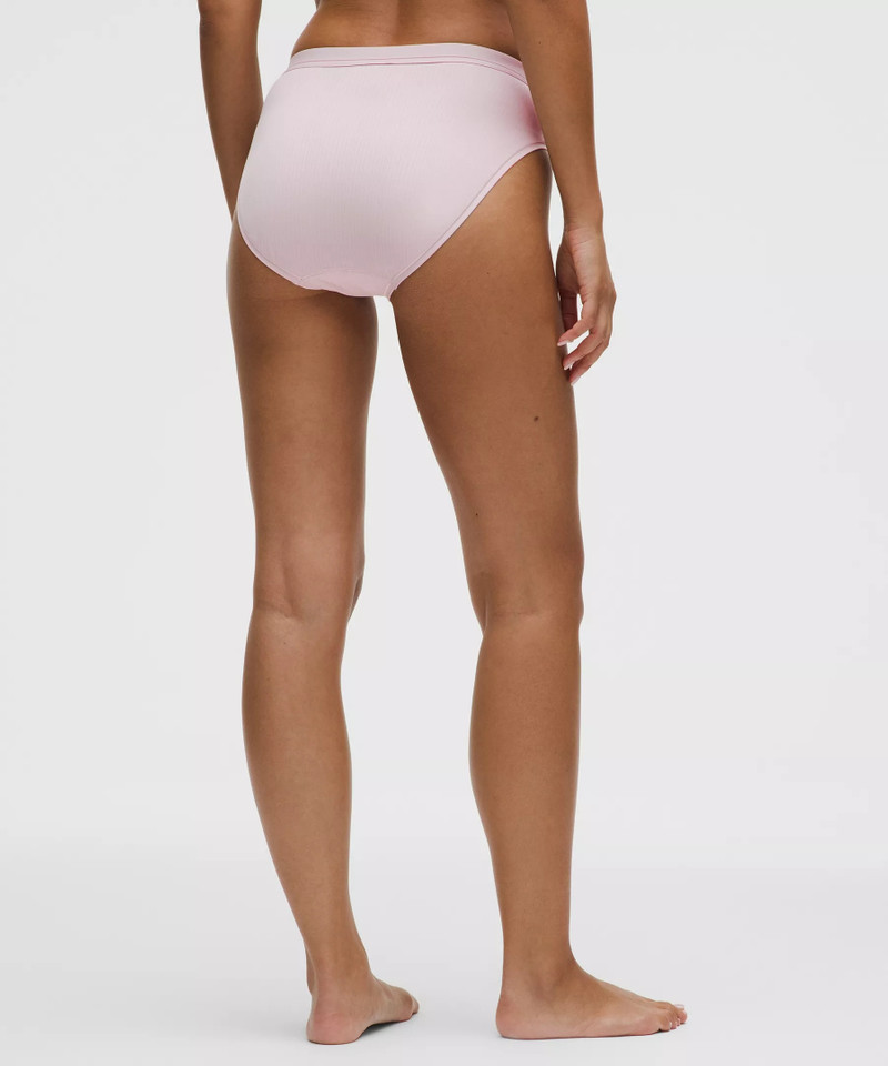 lululemon Stretch Cotton Ribbed Logo Super-High-Rise Bikini Underwear outlook