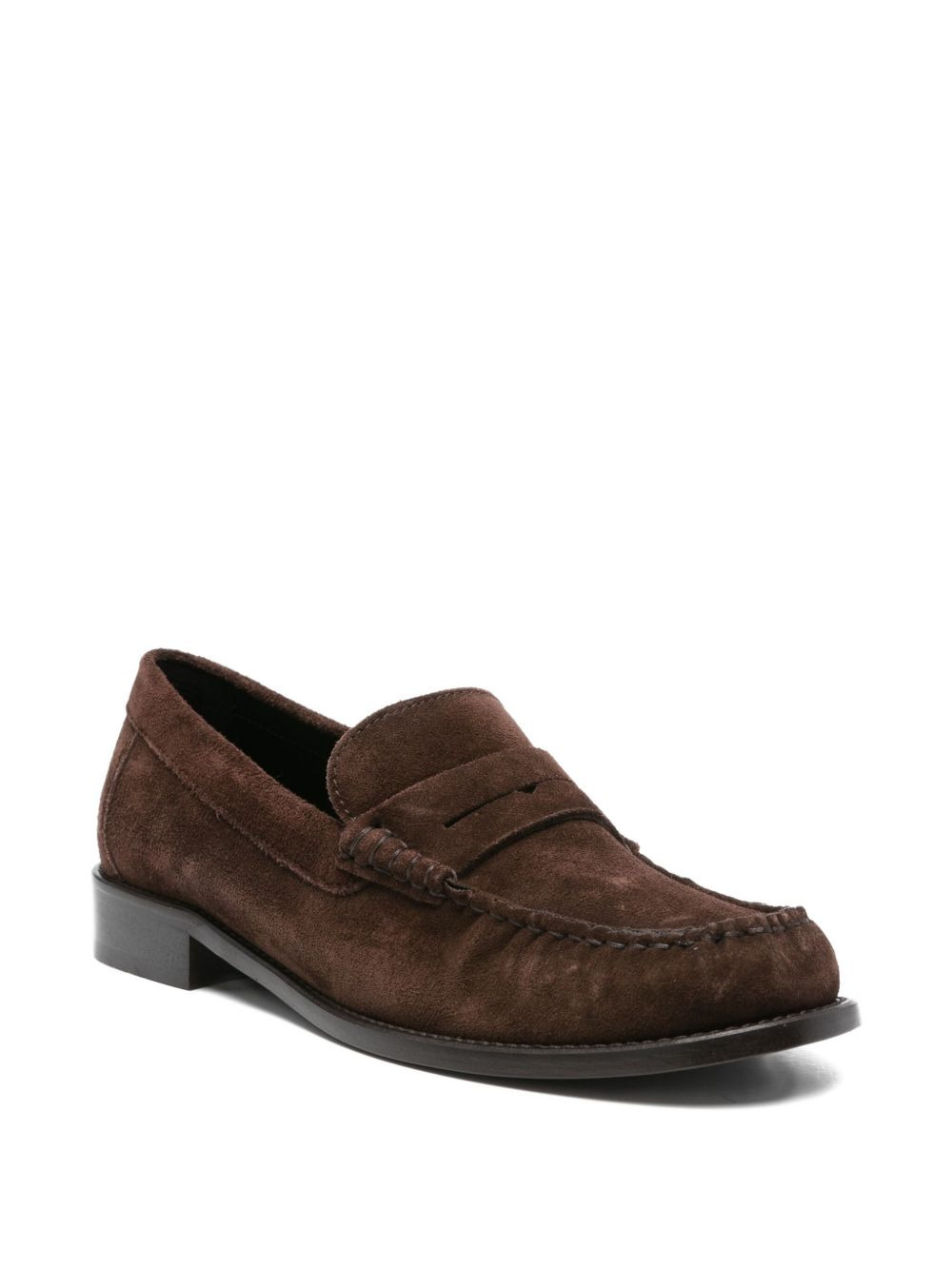 penny-strap suede loafers - 2