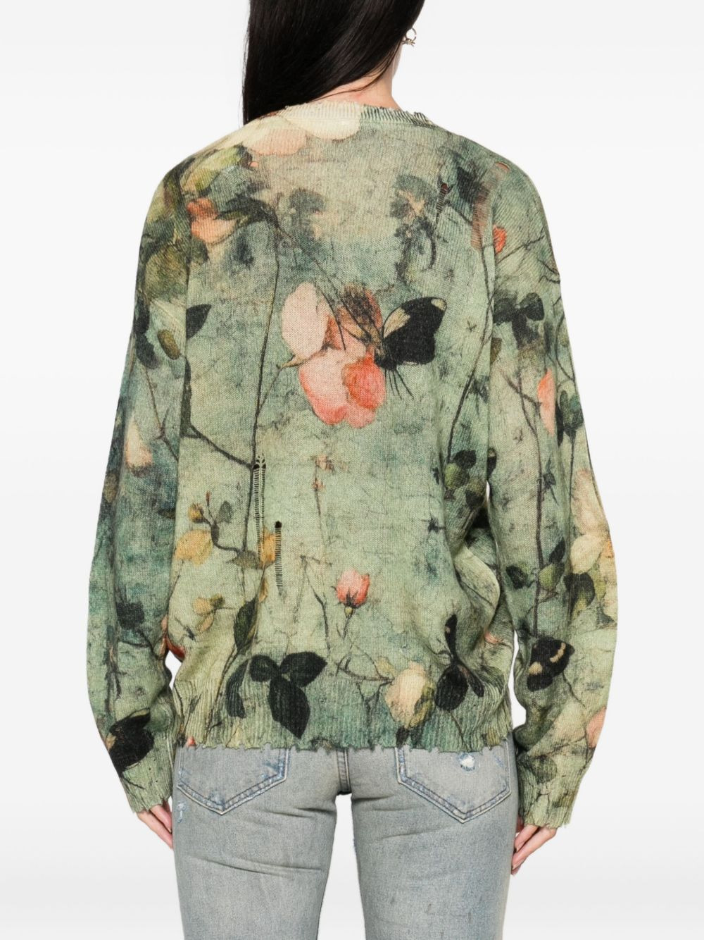 floral-print jumper - 4