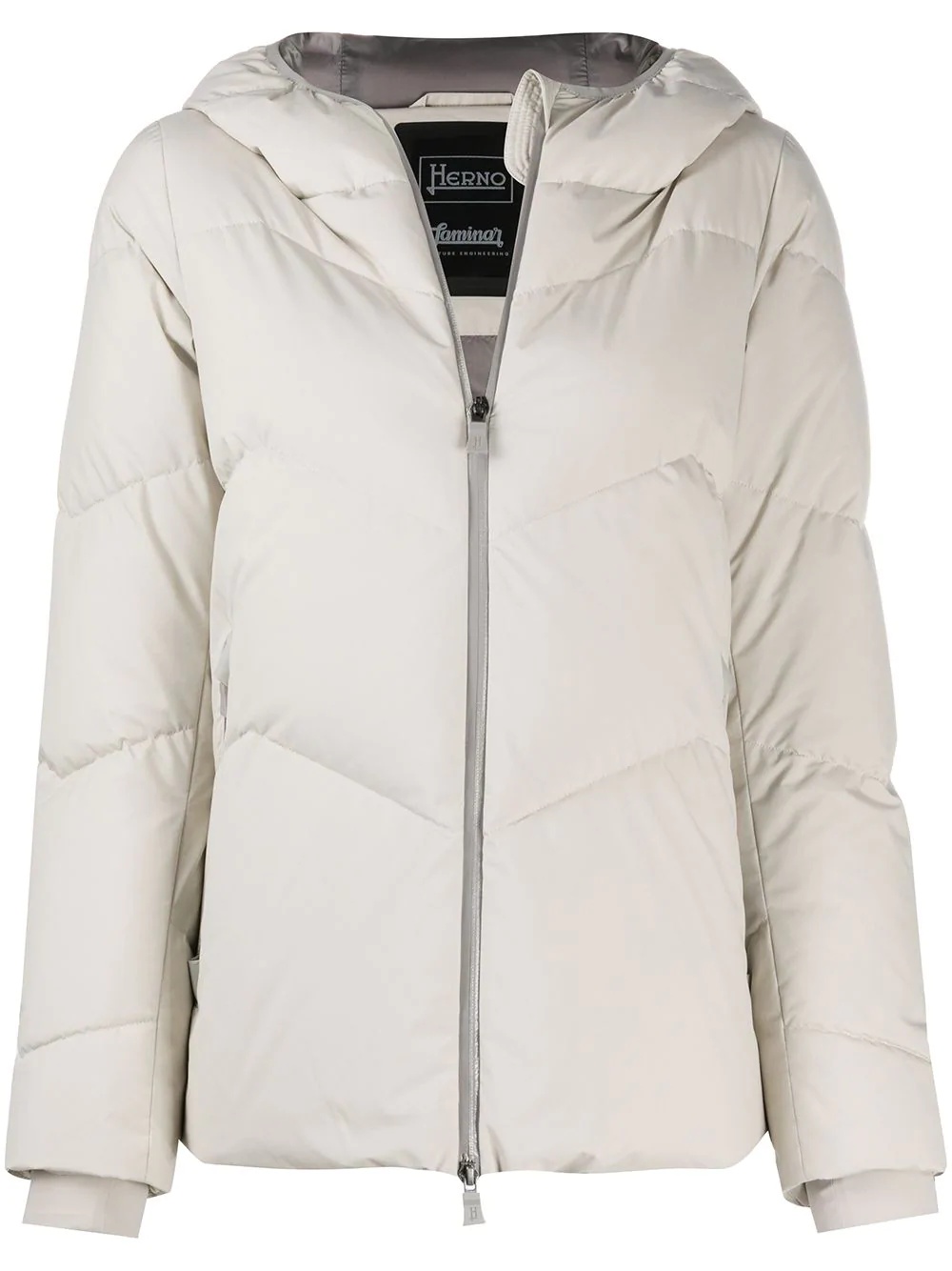 hooded puffer jacket  - 1