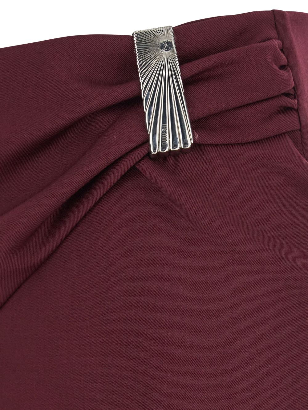 draped-front midi skirt - 3